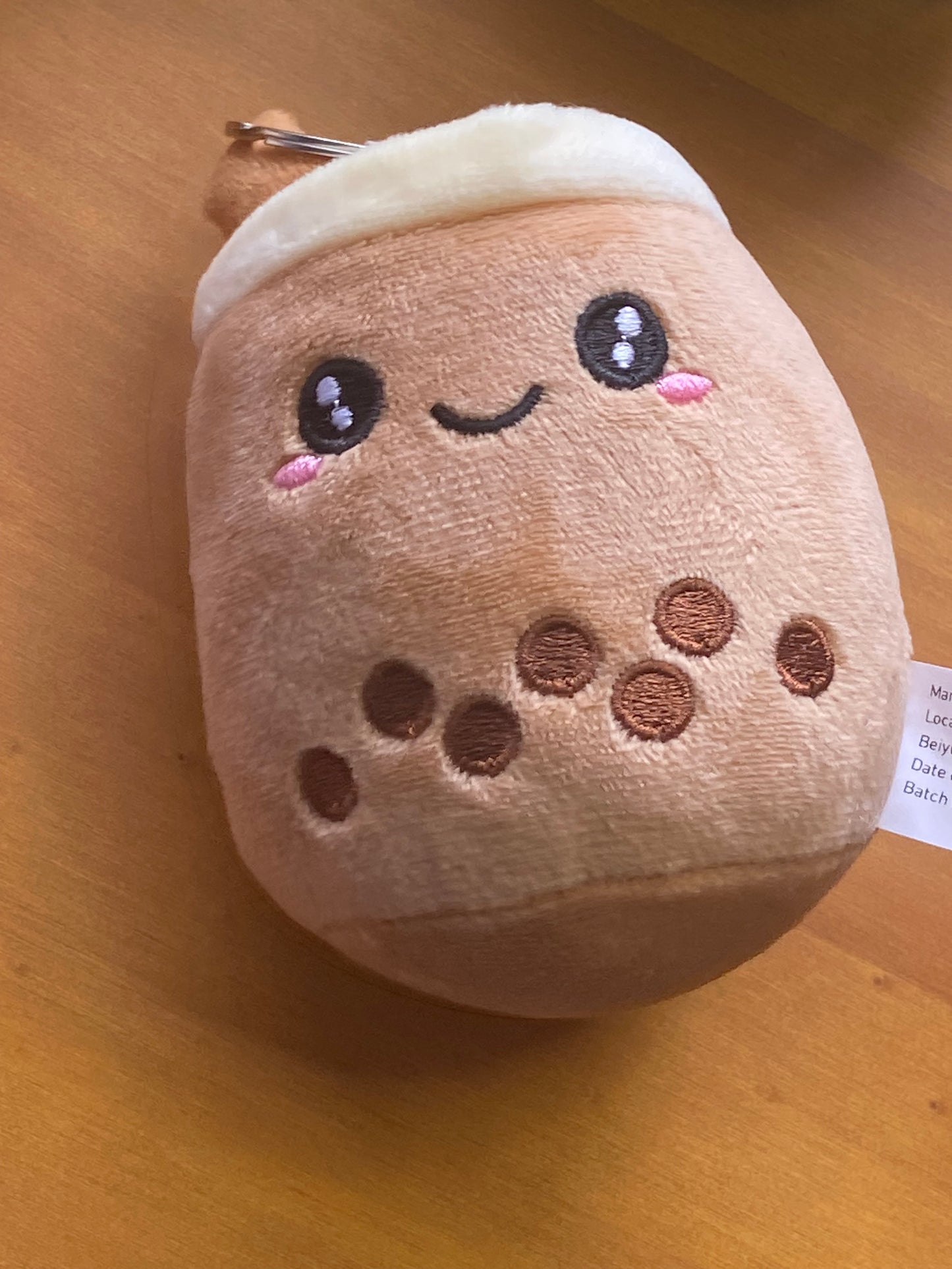 Boba Plush Keychain, Milk Tea Stuffie, Kawaii Accessories