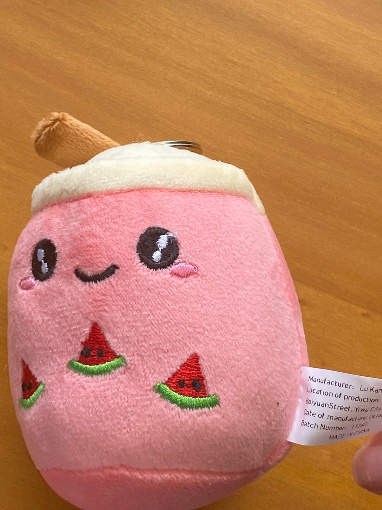 Boba Plush Keychain, Milk Tea Stuffie, Kawaii Accessories
