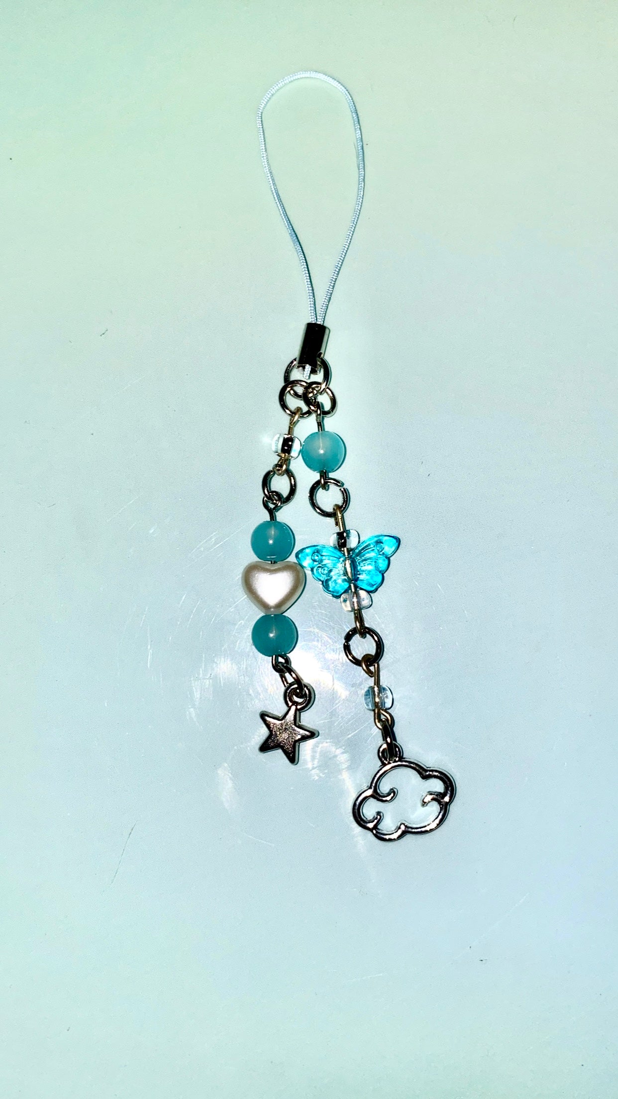 Y2K Phone Charm, Kawaii Dangle Phone Charm, Y2K Beaded Keychain, Phone Strap, Bag Charm, Kindle Charm