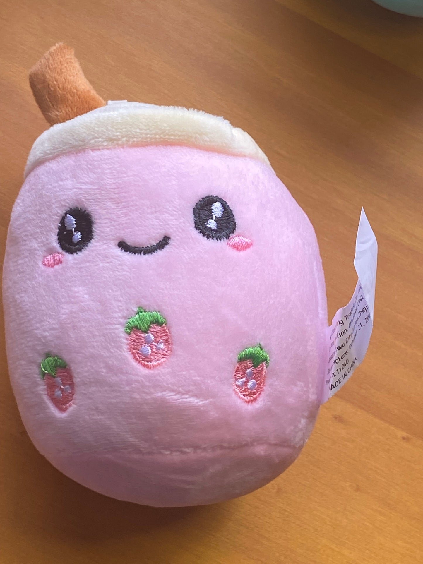 Boba Plush Keychain, Milk Tea Stuffie, Kawaii Accessories