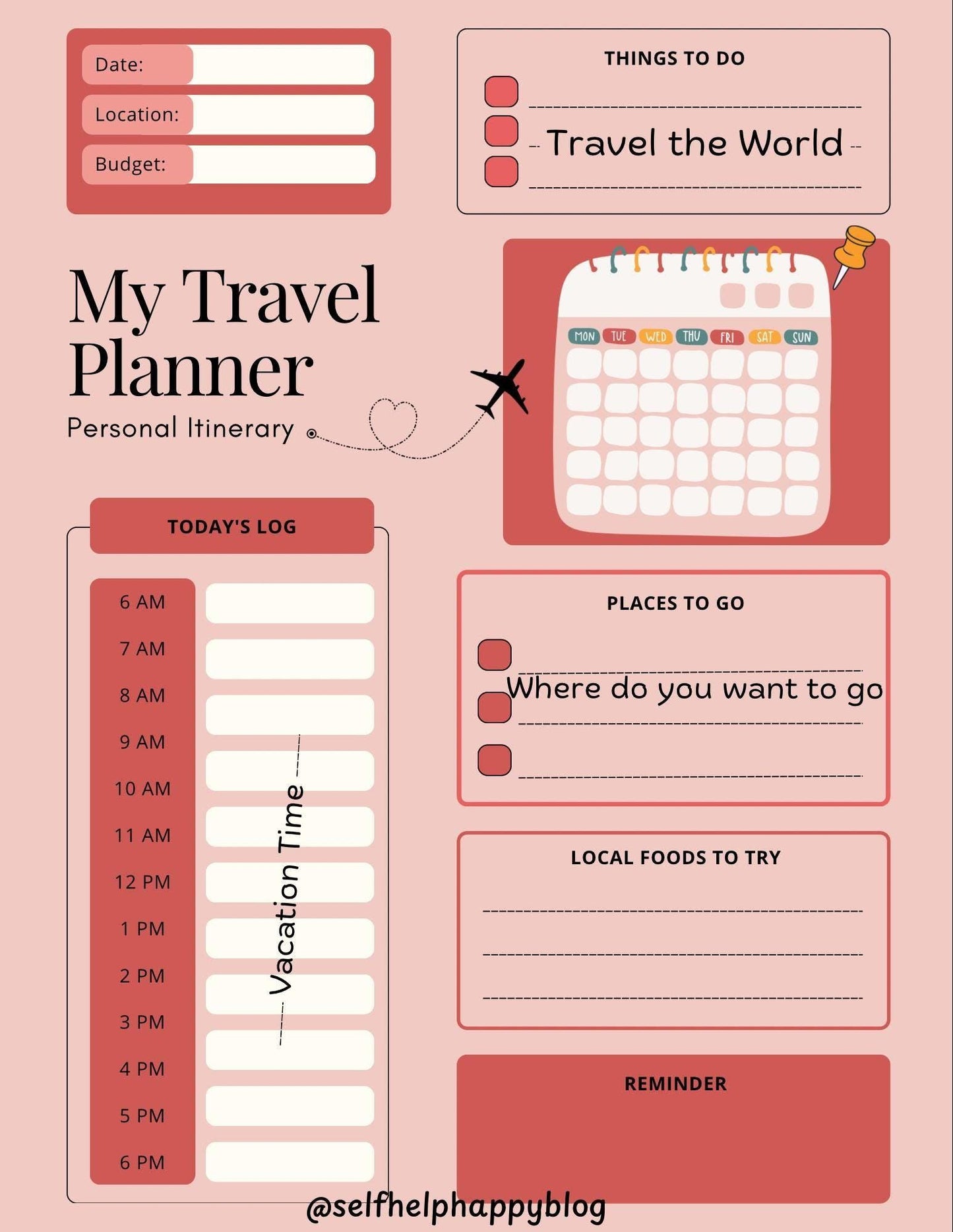 Travel Itenerary
