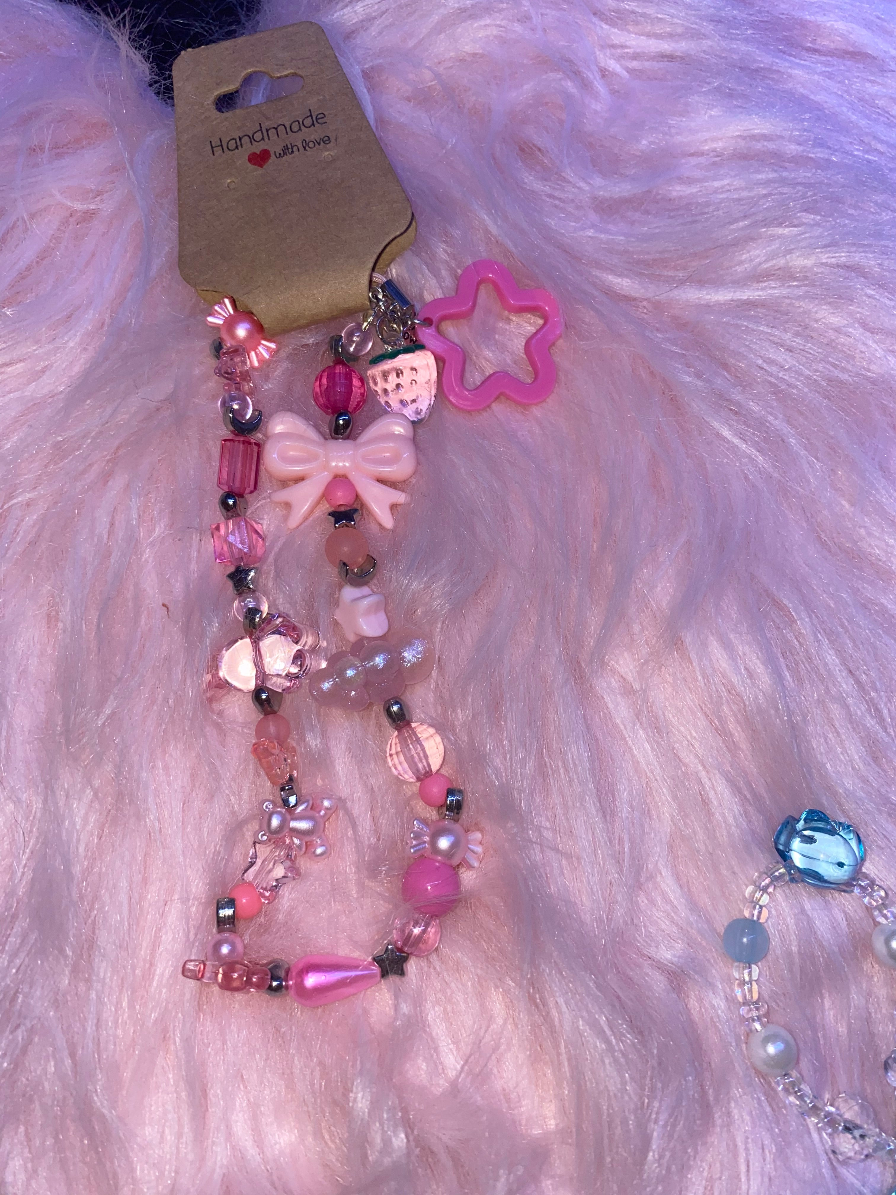 Phone Lanyard, Beaded Phone Strap, Y2K Phone Strap, Camera Lanyard, Kindle Lanyard