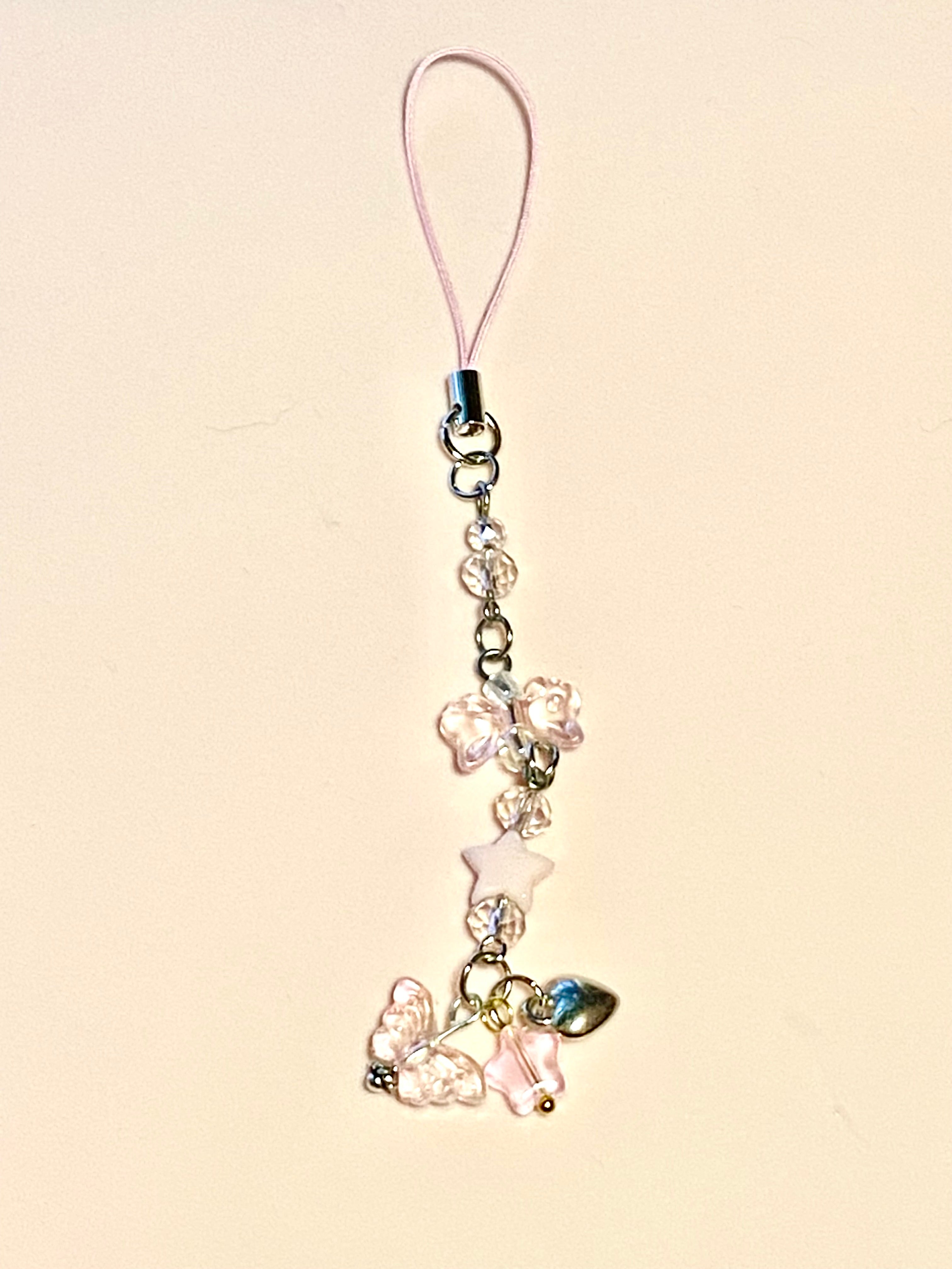 Coquette Dangle Phone Charms, Coquette Accessories, Strawberries, Cherries, Bows