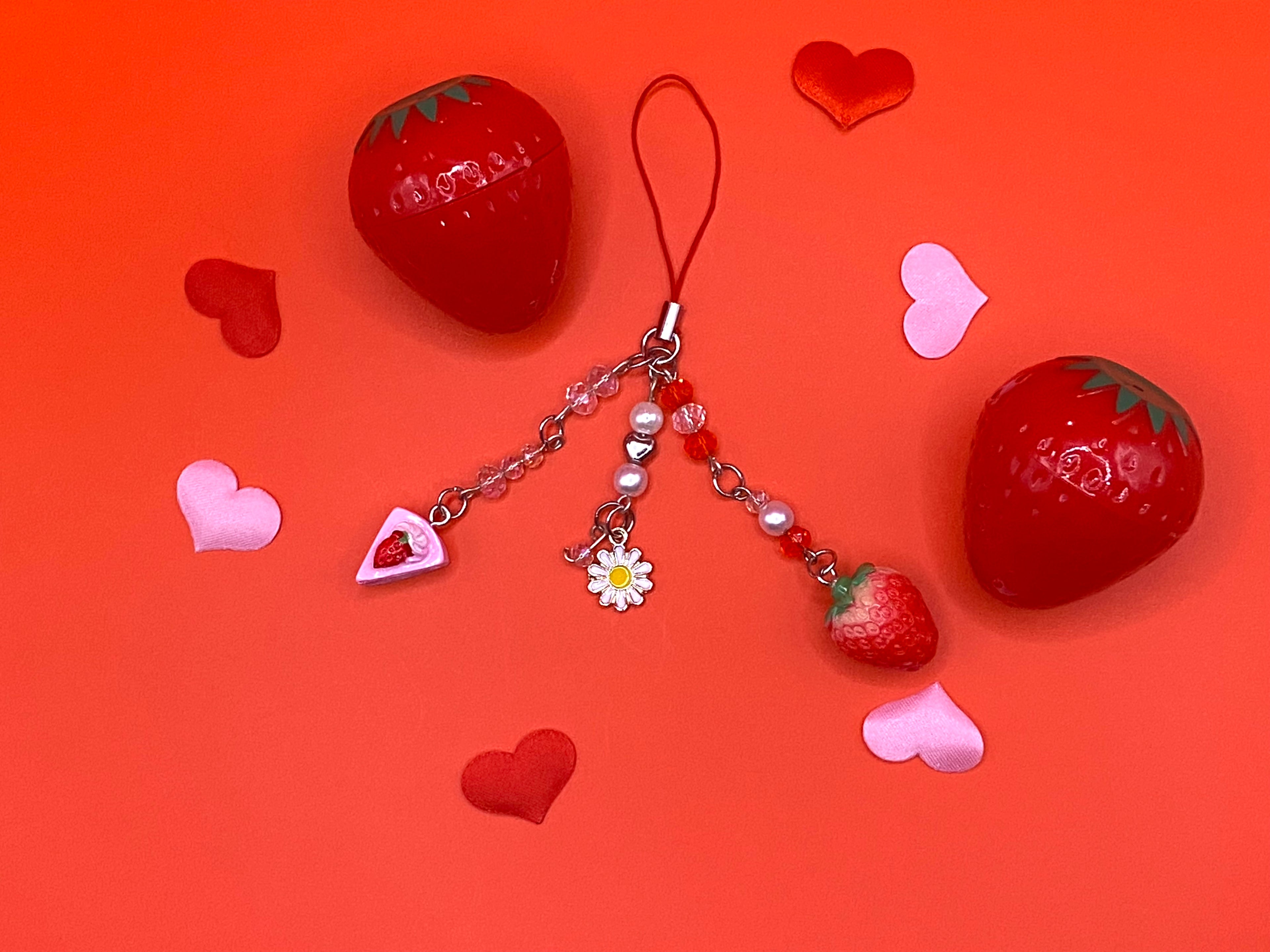 Strawberry Shortcake Phone Charms