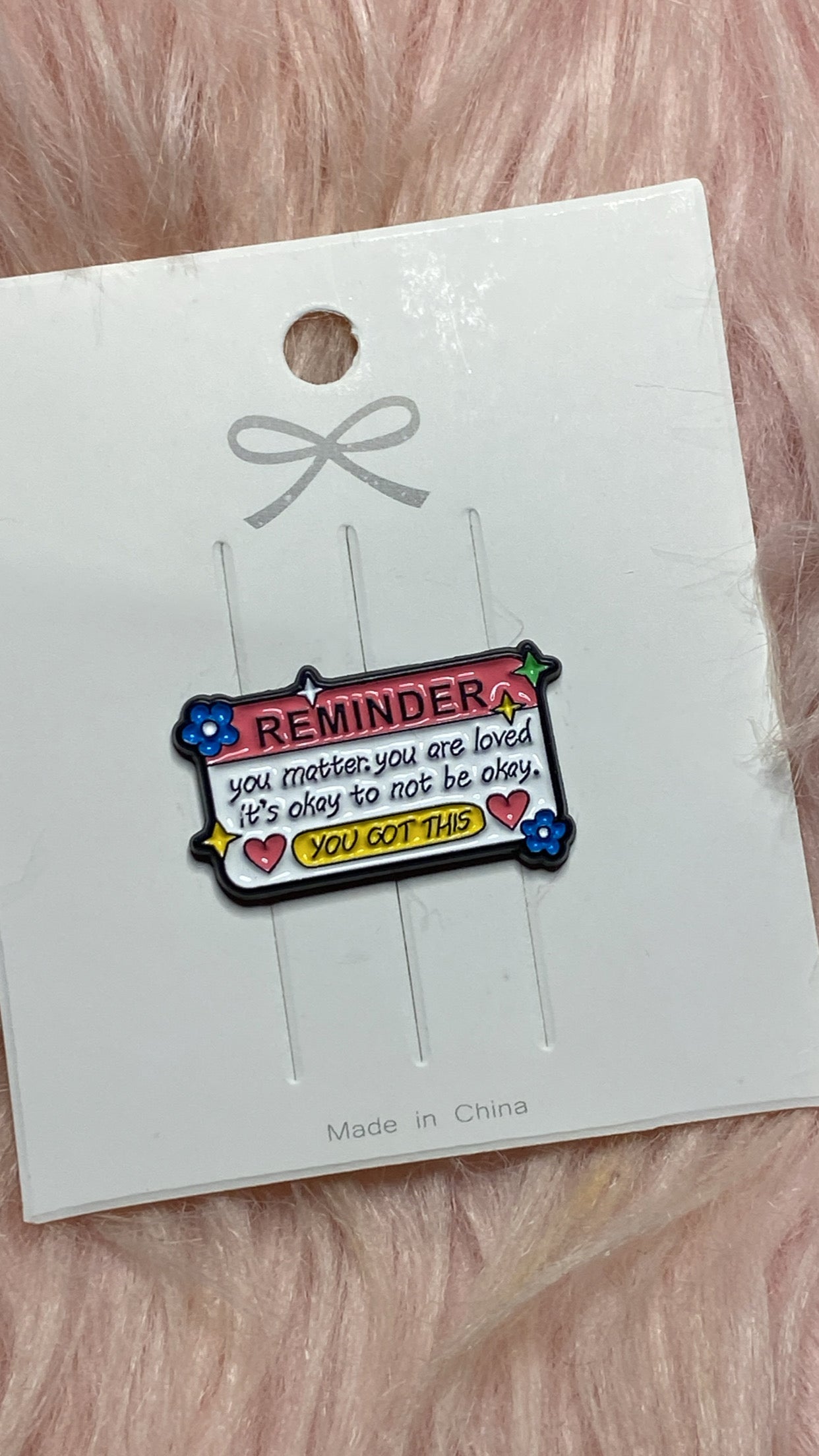 Mental Health Reminders Enamel Pin, Mental Health Awareness, It’s Okay To Not Be Okay