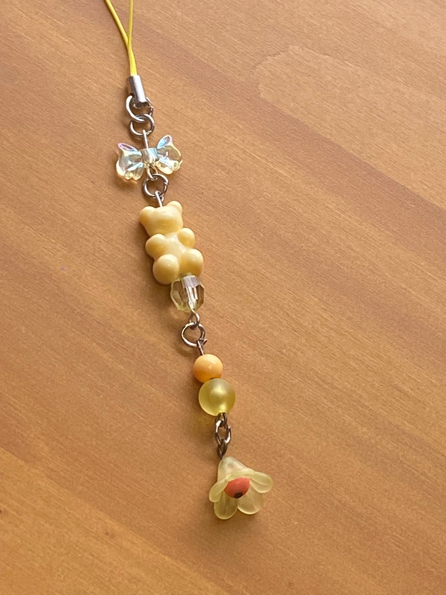 Y2K Phone Charm, Kawaii Dangle Phone Charm, Y2K Beaded Keychain, Phone Strap, Bag Charm, Kindle Charm