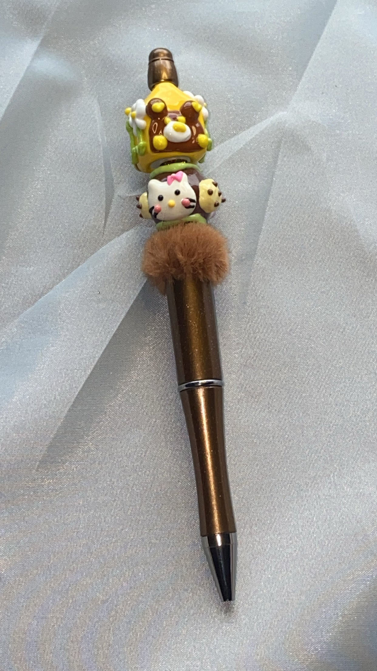 Coquette Milk Carton Beaded Pen, Kawaii Accessories, Coquette Accessories, Aesthetic Writing Pen, Desk Accessories