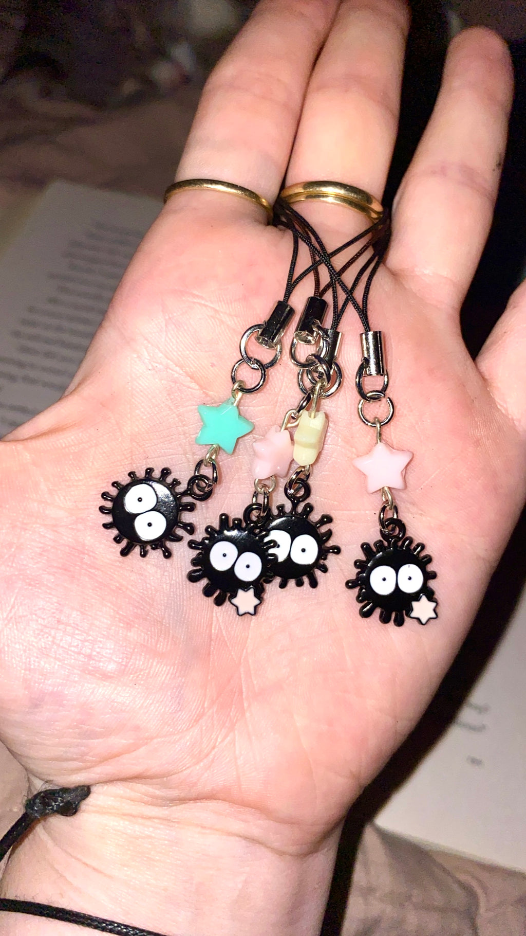 Soot Sprite Phone Charms, Ghibli Accessories, Anime, Totoro, Studio Ghibli Inspired