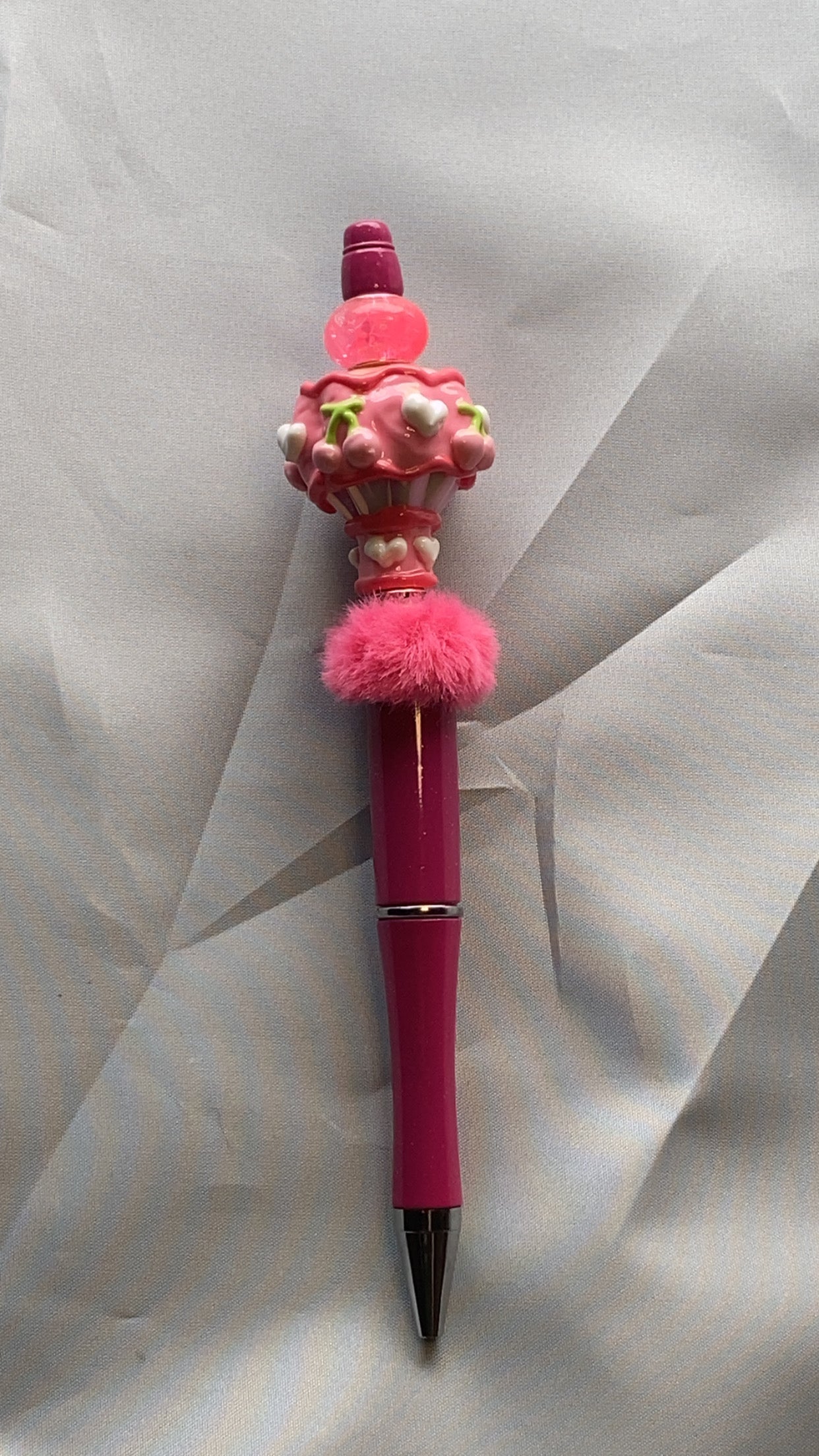 Coquette Hot Air Balloon Beaded Pen, Kawaii Accessories, Aesthetic Writing Pen,