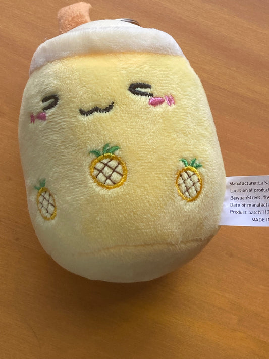 Boba Plush Keychain, Milk Tea Stuffie, Kawaii Accessories