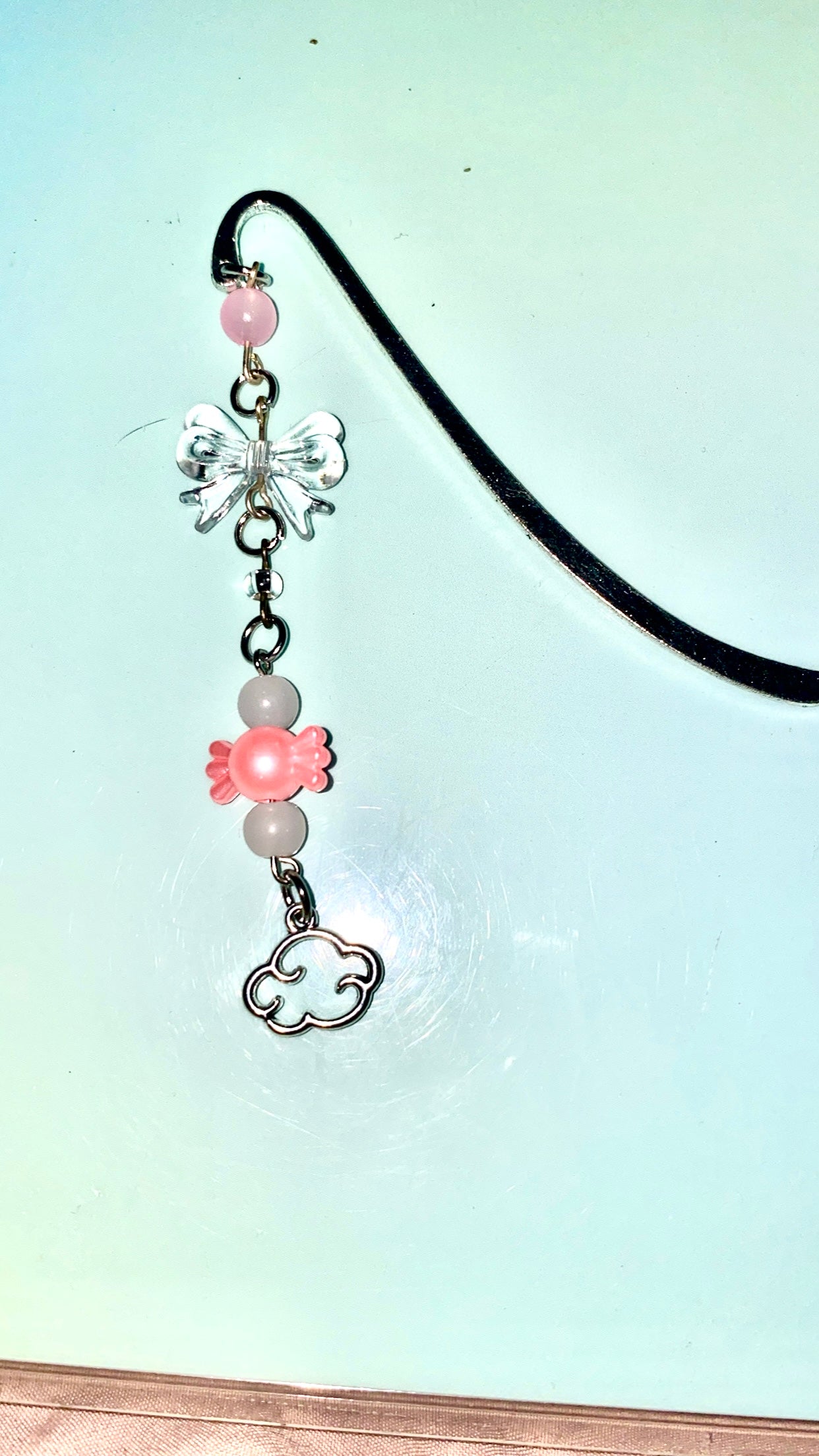 Beaded Bookmark, Dangle Charm Bookmark, Cute Book Gift, Book Lover Gift, Cute Bookish Gifts Bookmark Charm