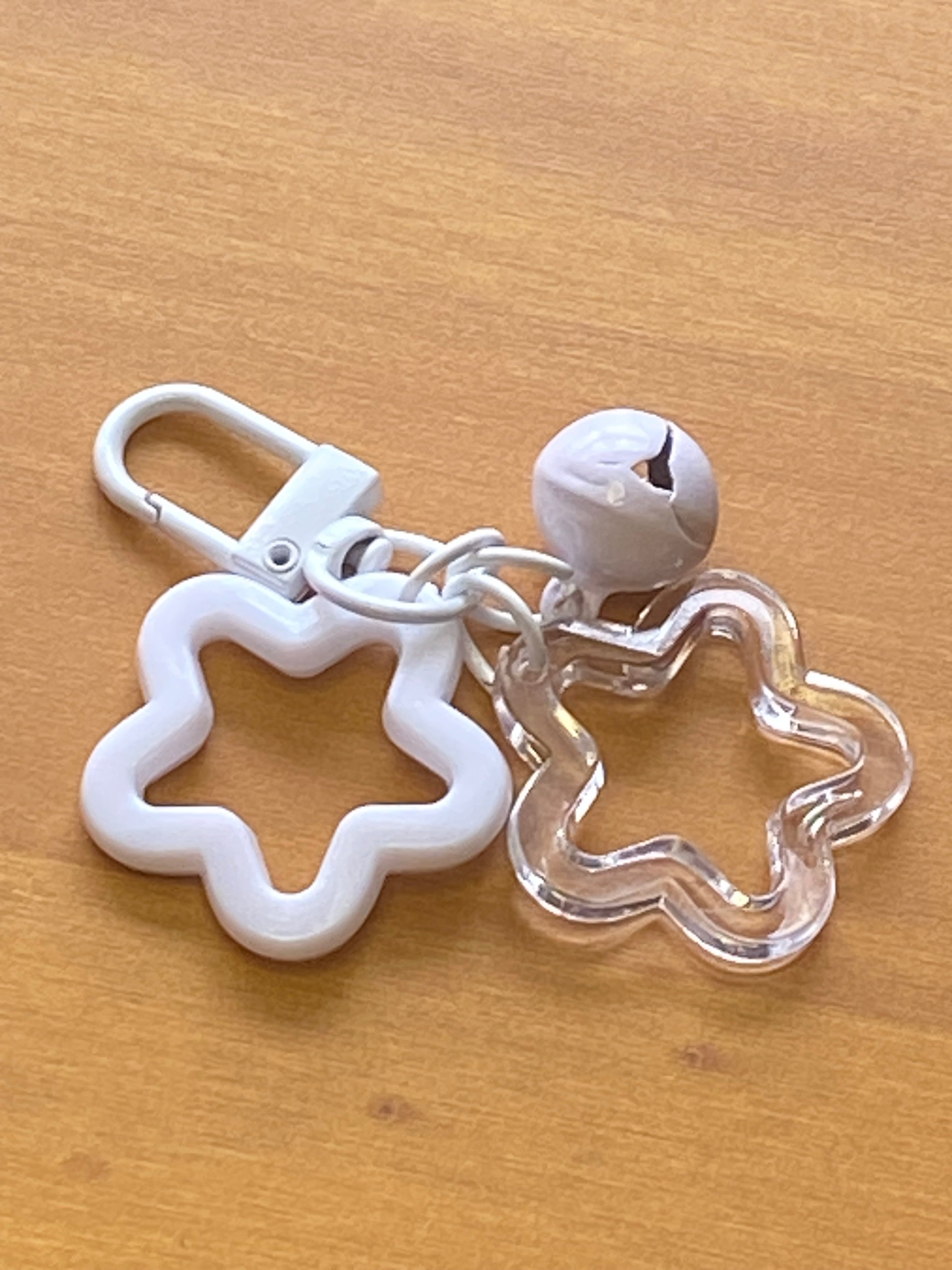 Star Keychain with Bell, Phone Charm, Stanley Cup Charm