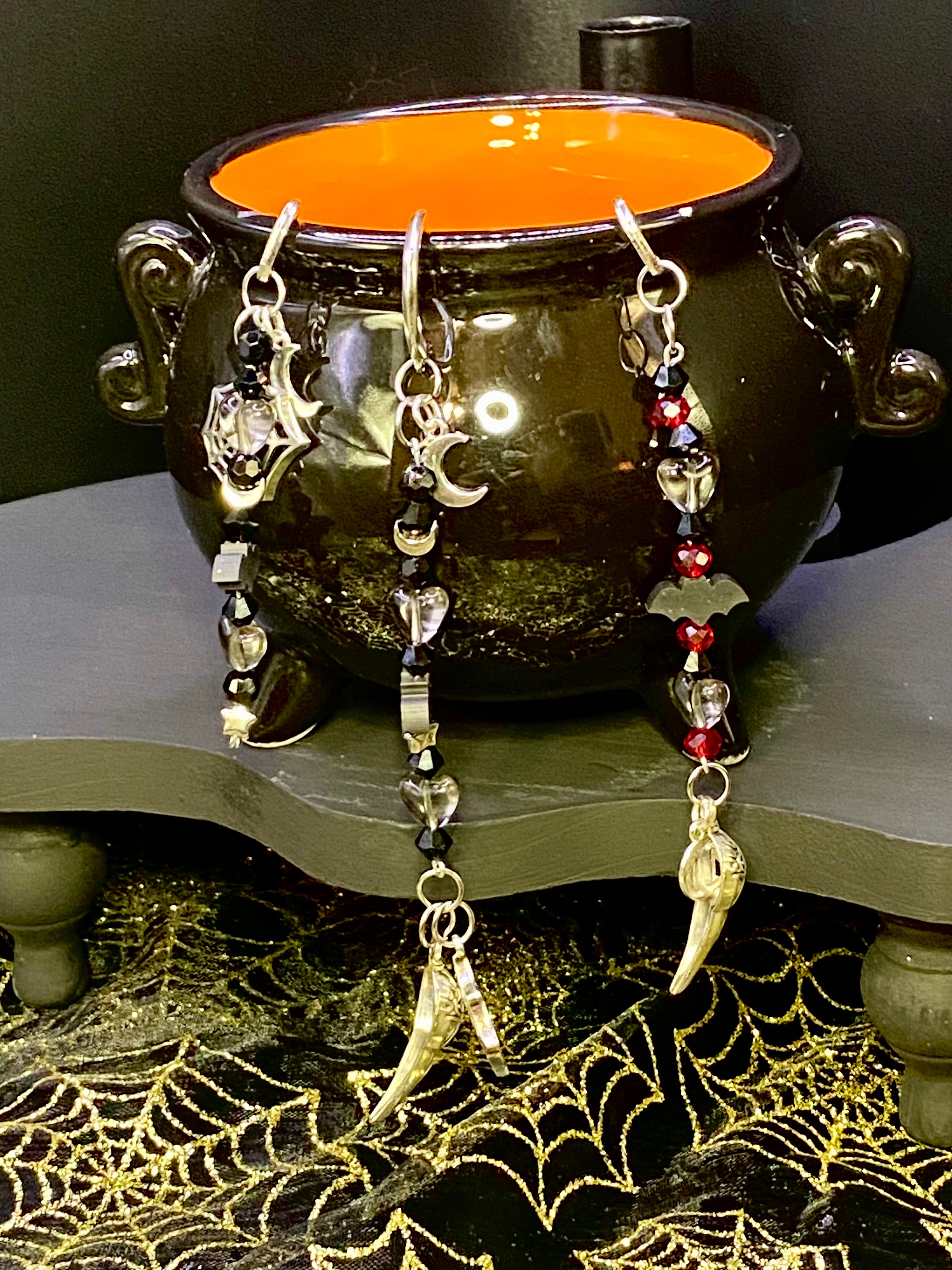 Halloween Beaded Bookmark, Spooky Bookmark, Boo Basket, The Raven Bookmark, Nevermore,Poe Inspired Bookmark, Dangle Charm Bookmark, Book Lover Gift, Cute Bookish Gifts