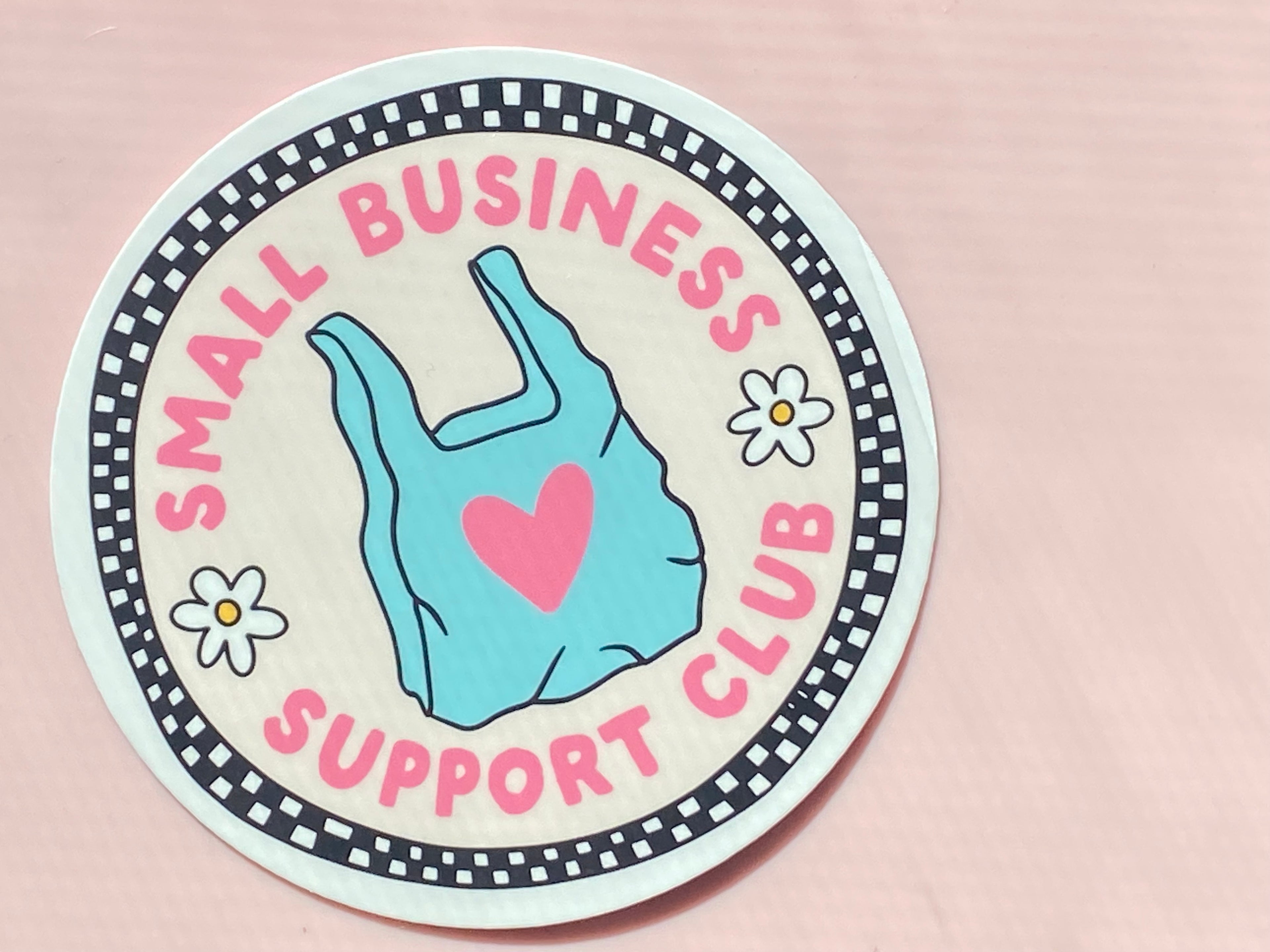 Small Business Support Club Sticker, Kindle Sticker, Water Bottle Sticker