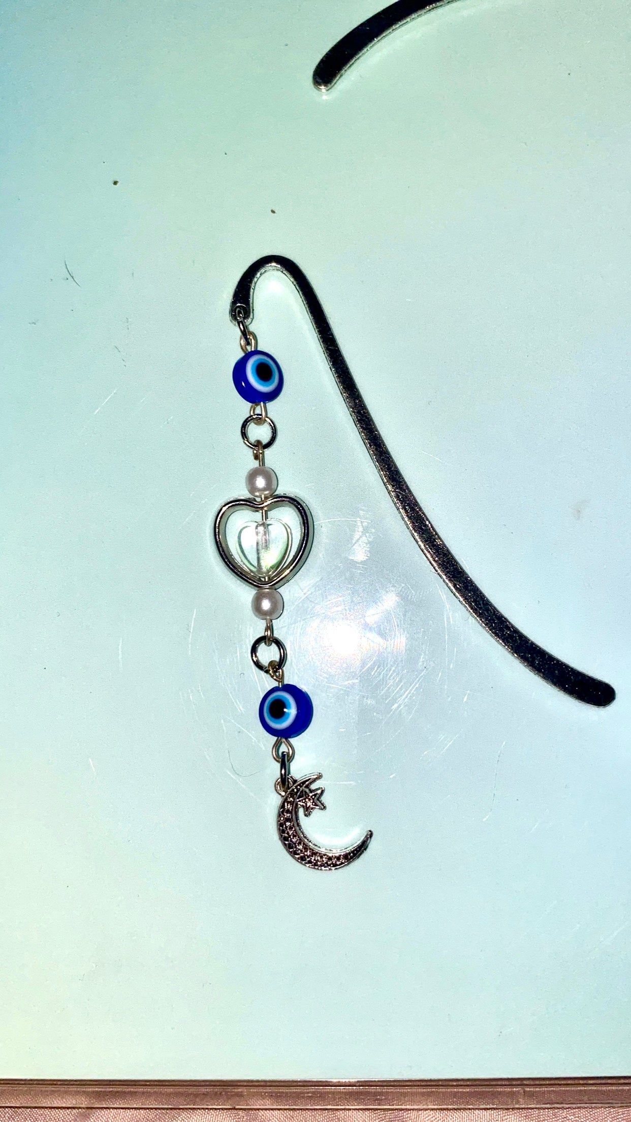 Beaded Bookmark, Dangle Charm Bookmark, Cute Book Gift, Book Lover Gift, Cute Bookish Gifts Bookmark Charm