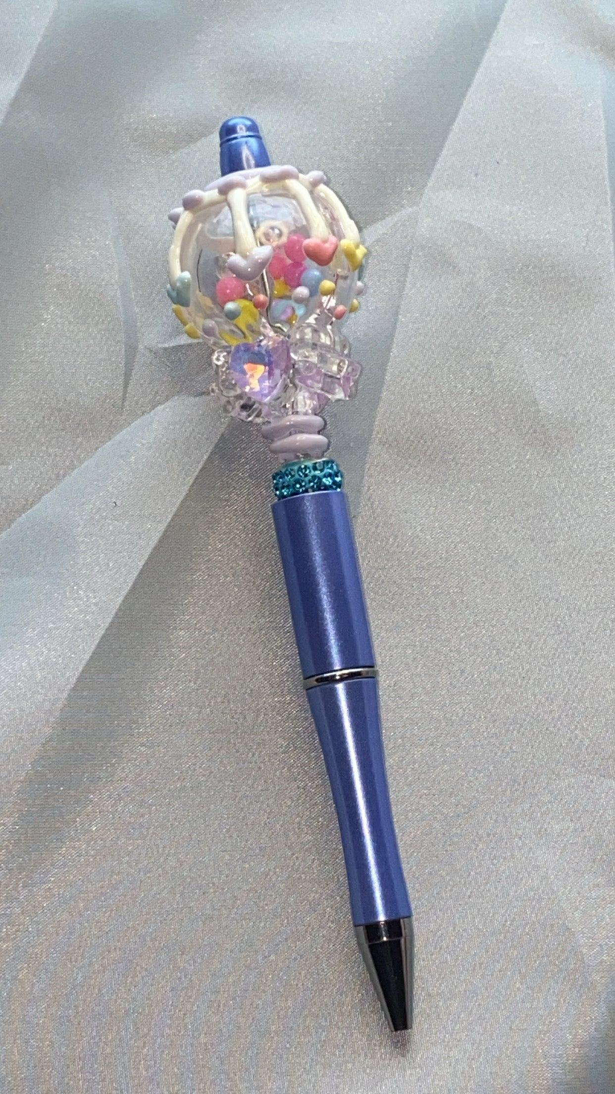 Coquette Hot Air Balloon Beaded Pen, Kawaii Accessories, Aesthetic Writing Pen,