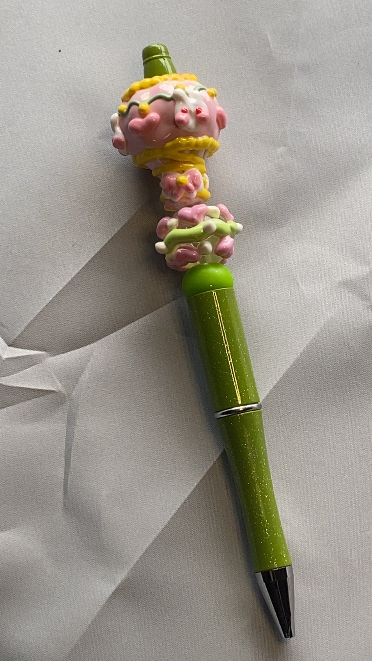 Coquette Hot Air Balloon Beaded Pen, Kawaii Accessories, Aesthetic Writing Pen,