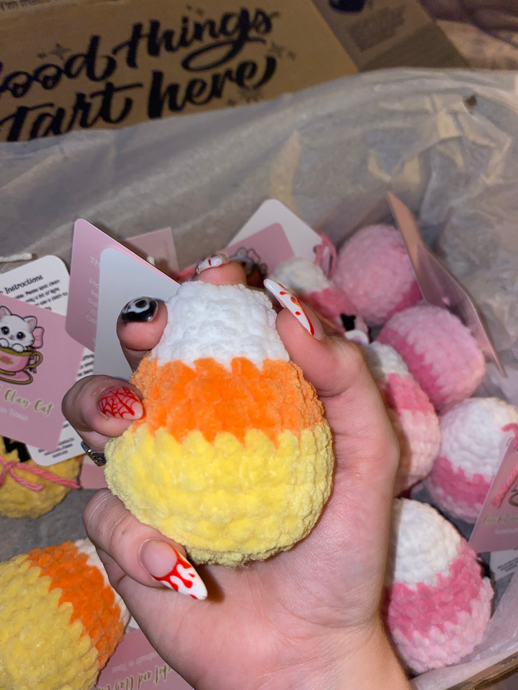 Self Care Boo Basket, Halloween Self Care Kit, Spooky Gift, Candy Corn Fidget Toy, Halloween Pop-it, Candy Corn Plush, Halloween Accessories,