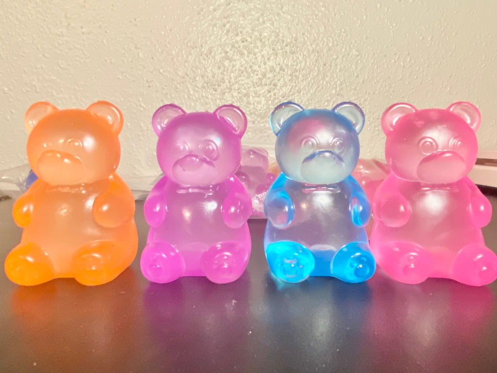 Stress Gummy Bear Squish Toys, Sensory Toy, Slow Squeeze Toy, Stress Relief