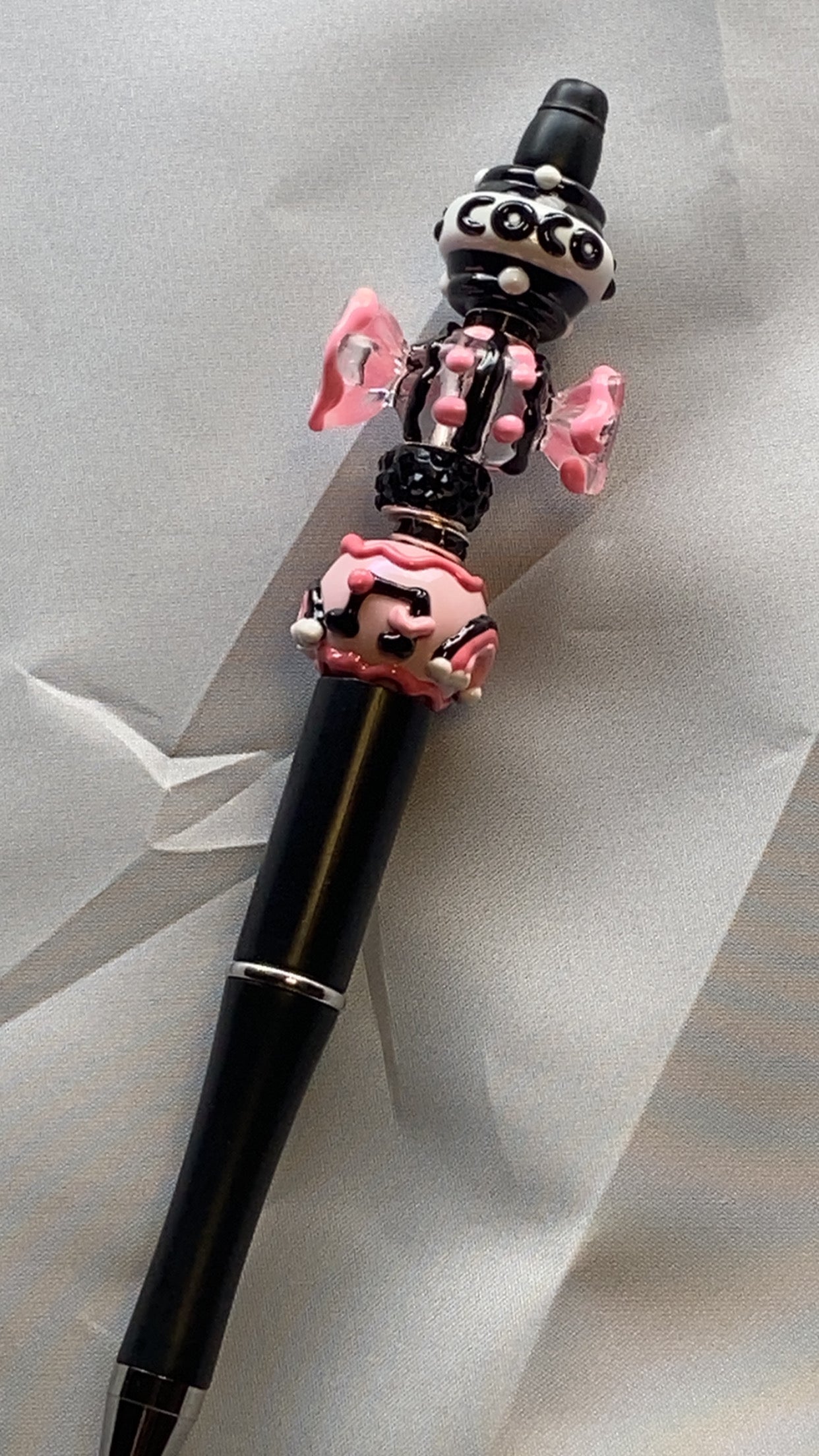 Coquette Beaded Pens, Kawaii & Coquette Accessories, Aesthetic Writing Pen, Desk Accessories,