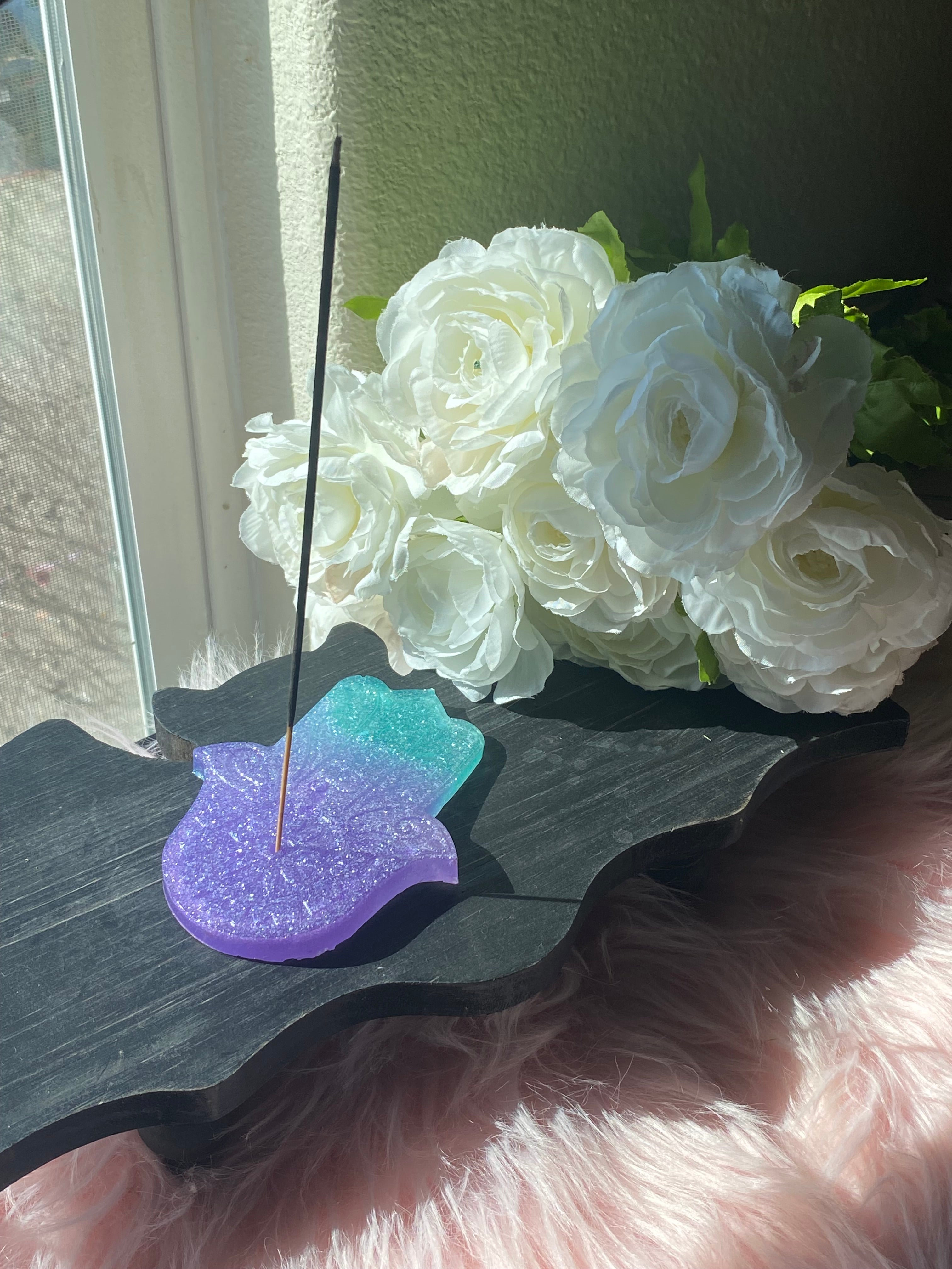 Hamsa Incense Holder, Evil Eye Incense Holder, Incense Tray