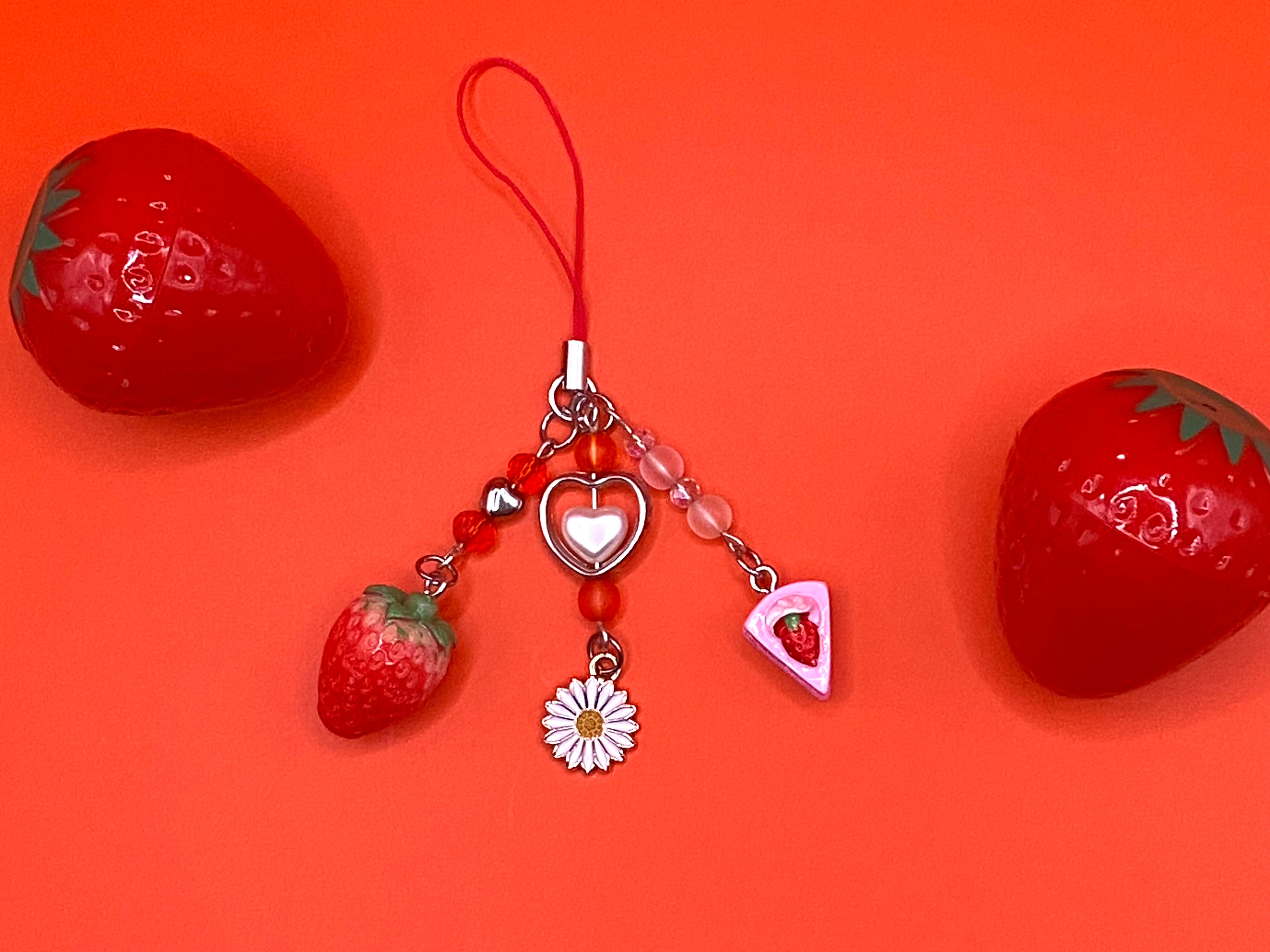 Strawberry Shortcake Phone Charms