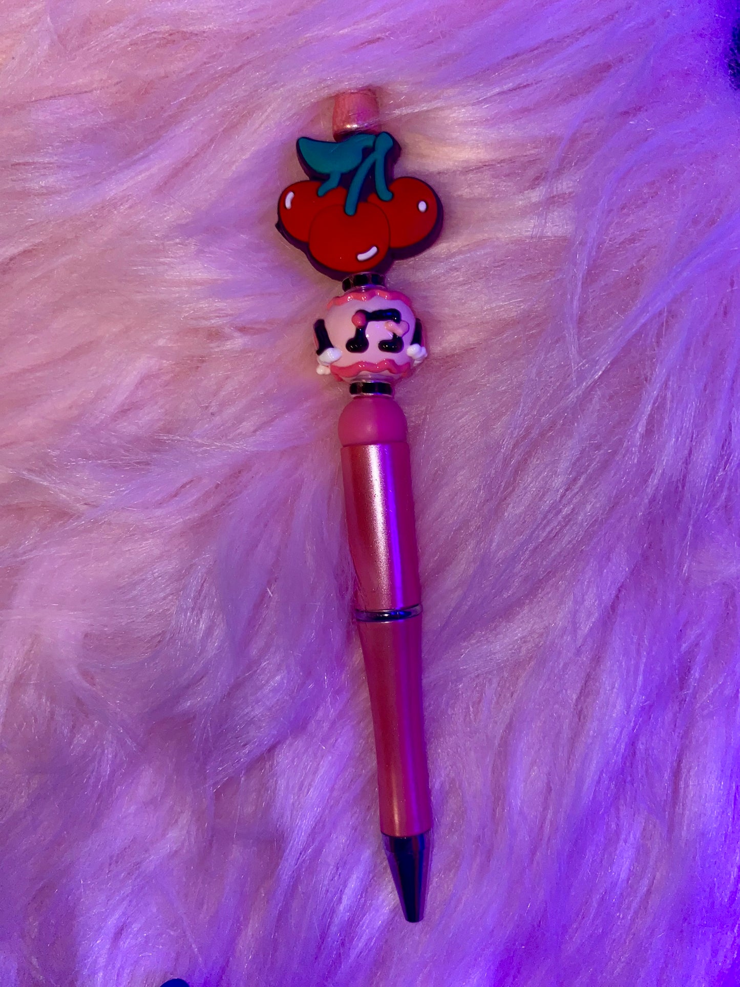 Dark Pink Cherry Pen