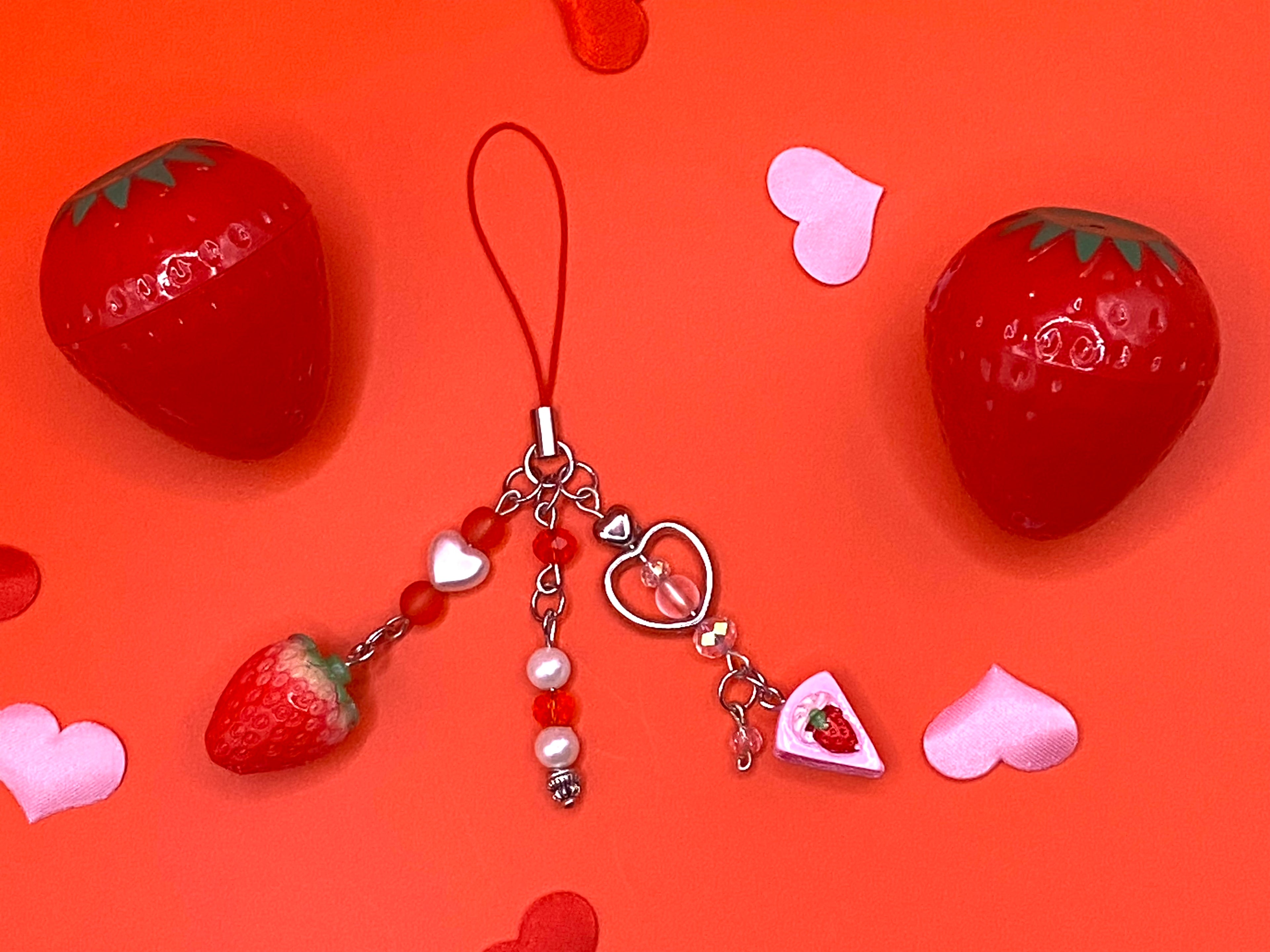 Strawberry Shortcake Phone Charms