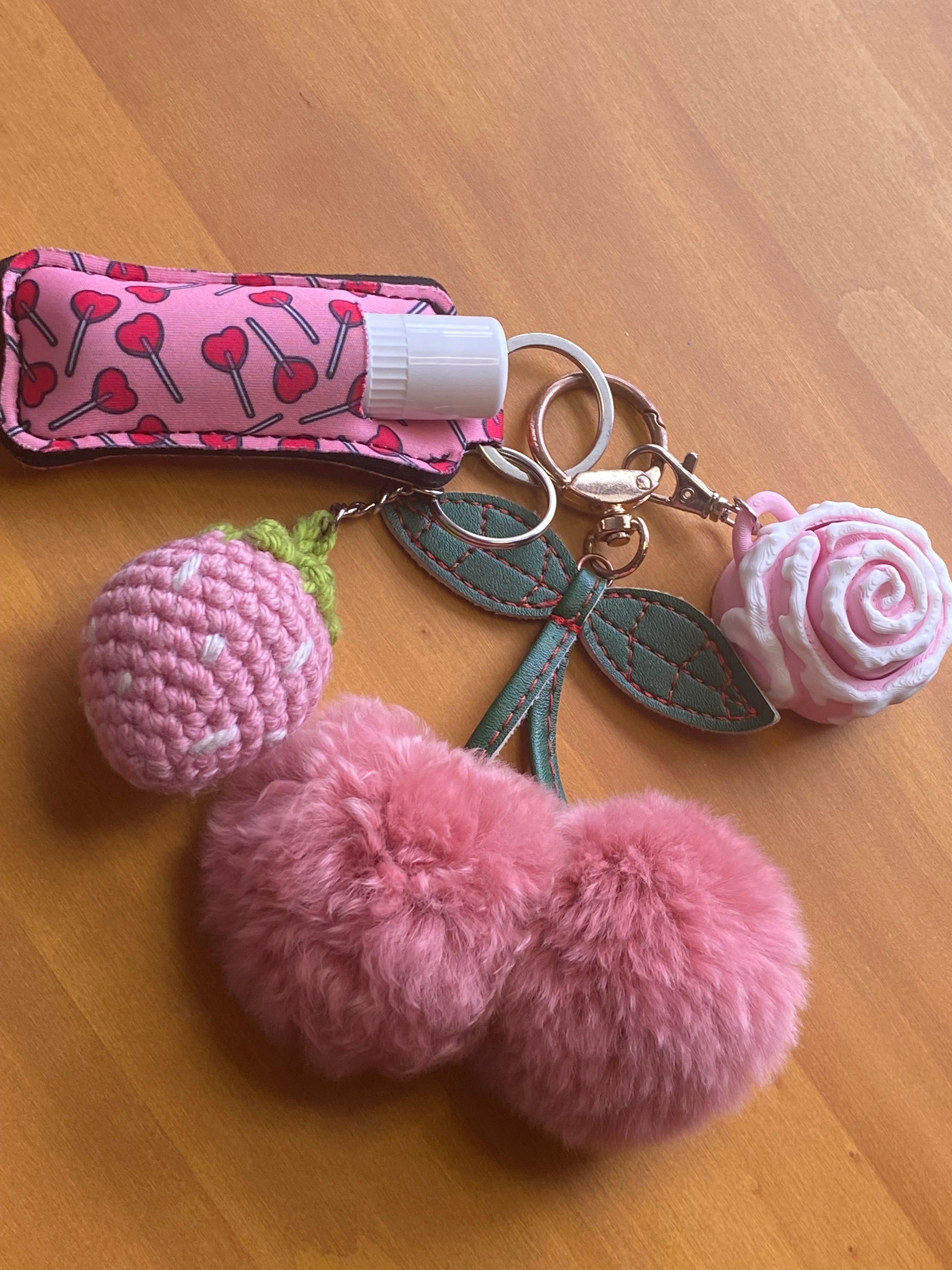 CinnaBun Clicker Keychain, Self Care Fidget Toy, Kawaii Clicker Fidget Toy, Clicky Toy for Stress Relief, Anxiety Relief, Stimming , Neurodivergent, ADHD