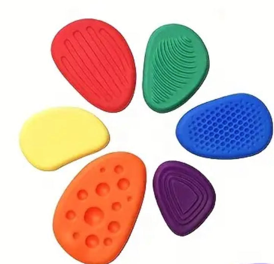 Rainbow Worry Stones, Mental Health Gift, Sensory Toy, Stress Relief/Stimming for ADHD, Anxiety, and Neurodivergent Minds