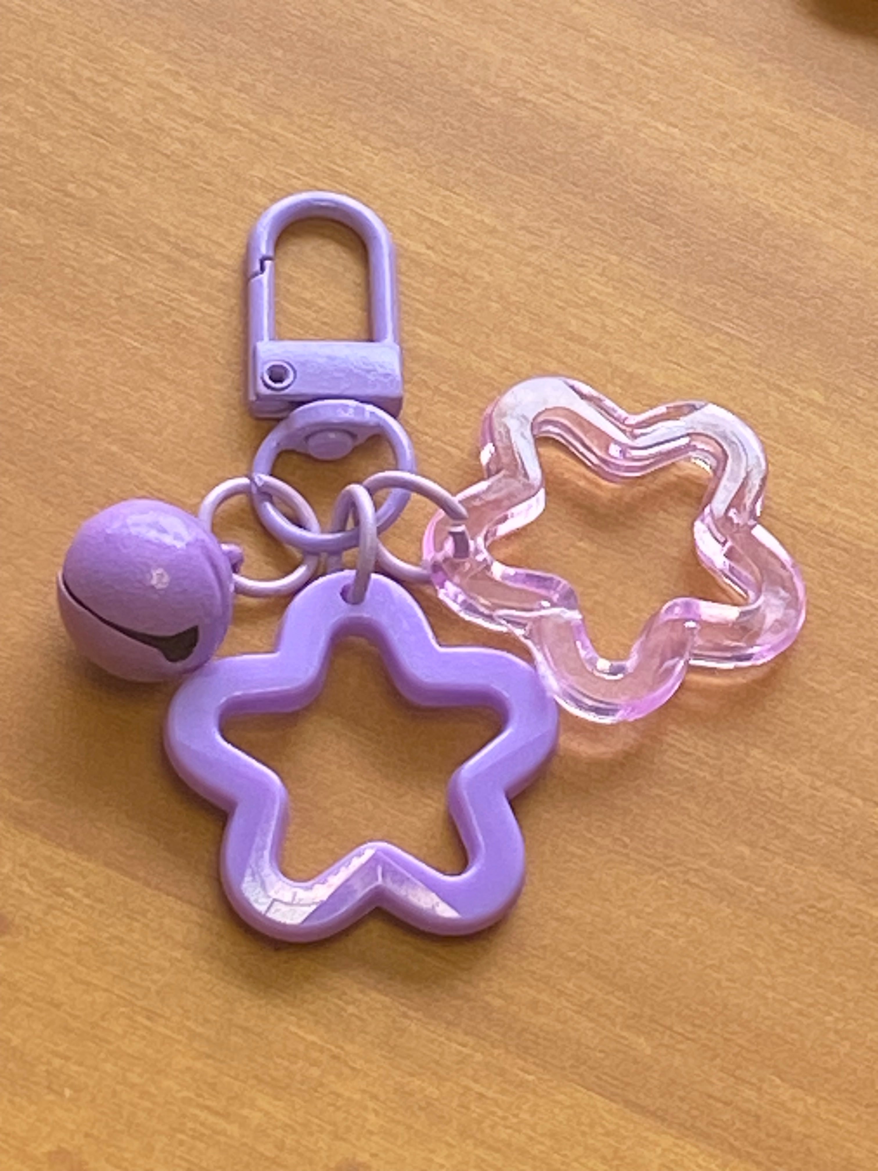 Star Keychain with Bell, Phone Charm, Stanley Cup Charm