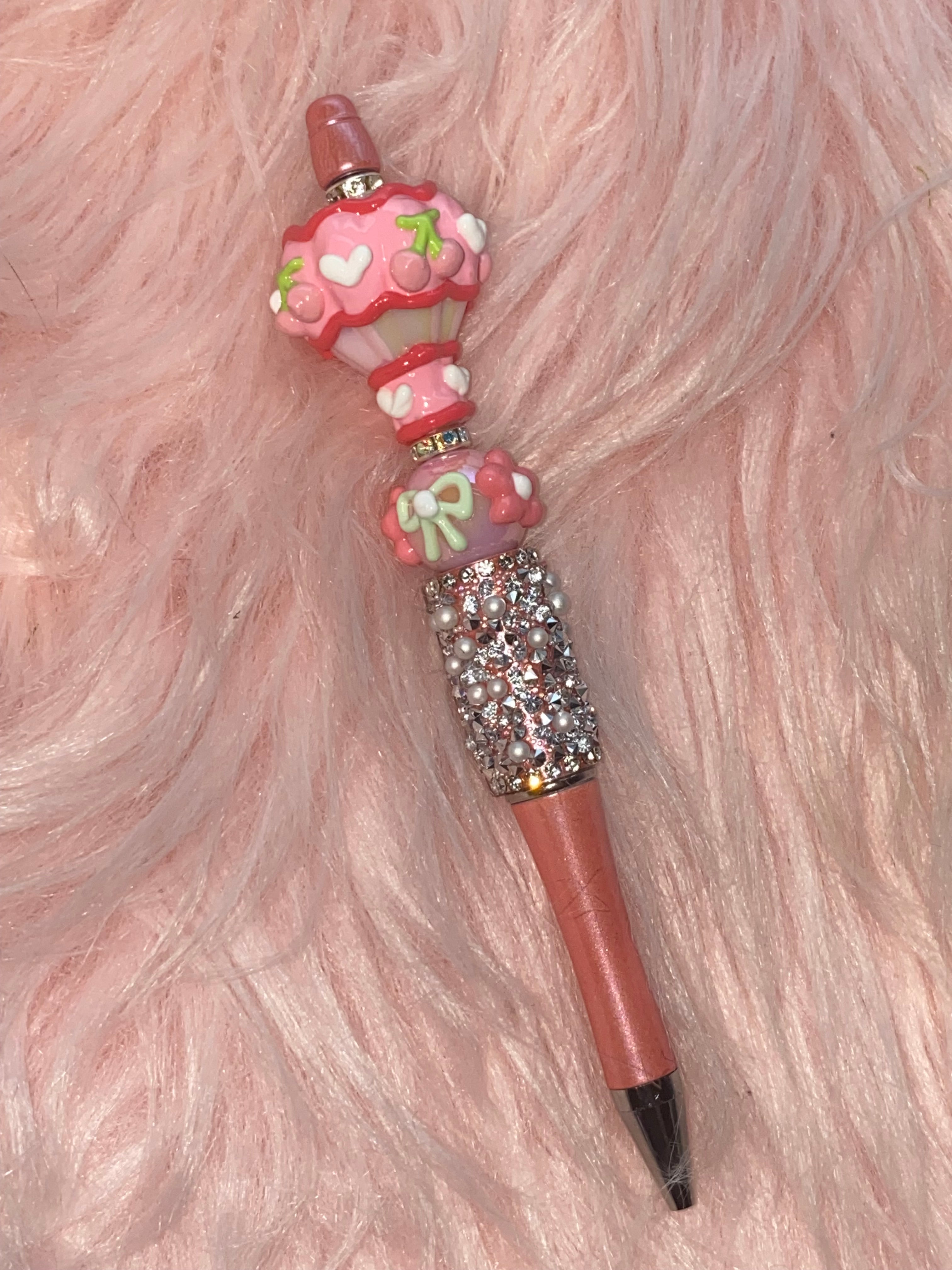 Coquette Hot Air Balloon Beaded Pen, Kawaii Accessories, Aesthetic Writing Pen,