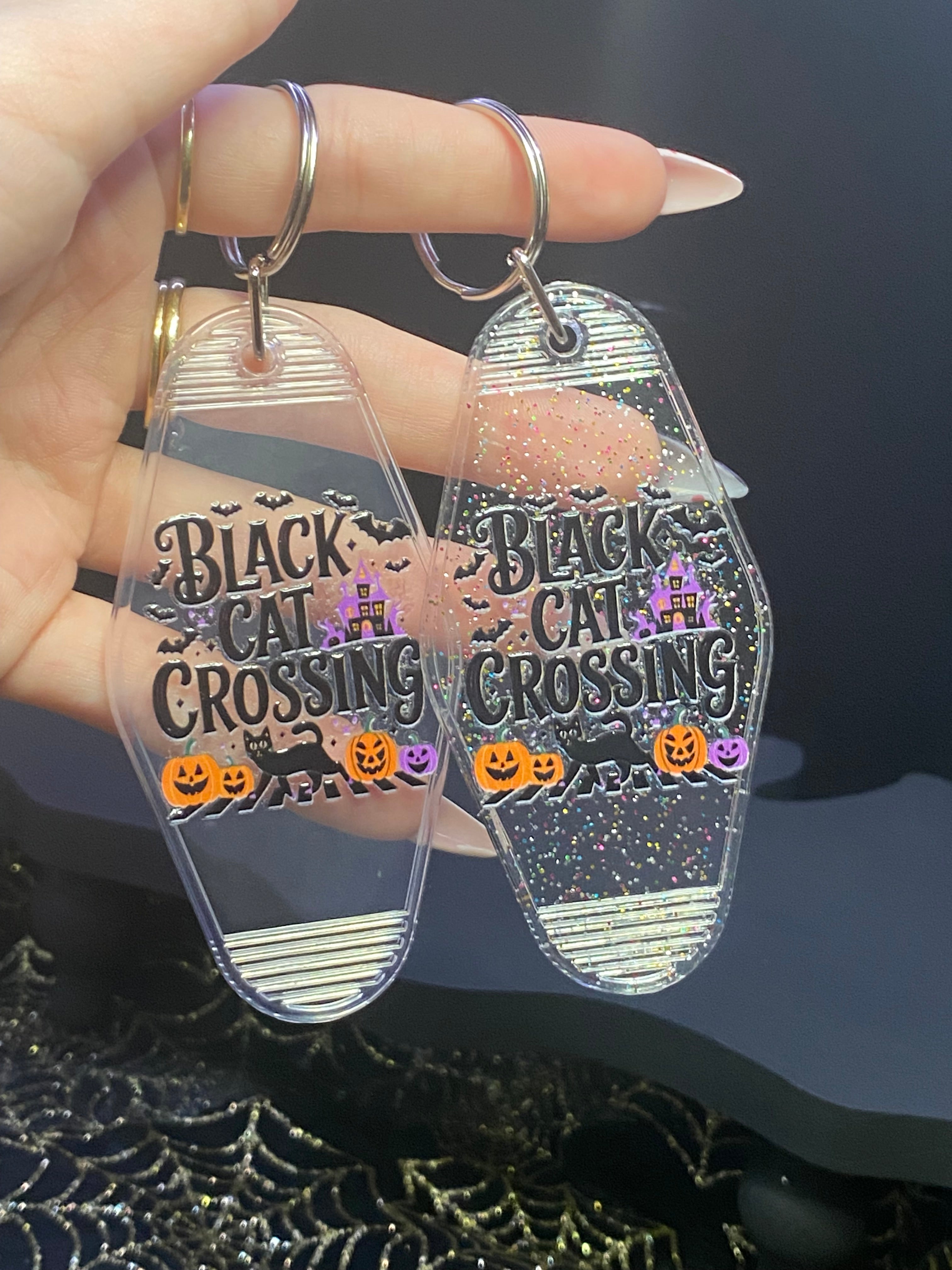 Halloween Motel Keychain, Spooky, October Breast Cancer Awareness Month, Boo Basket,