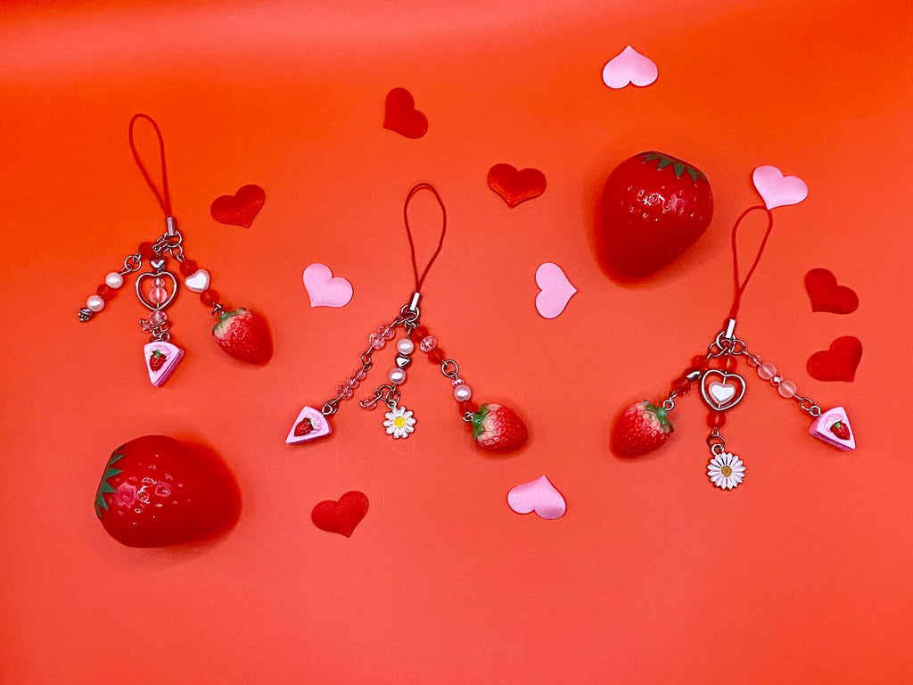 Strawberry Shortcake Phone Charms