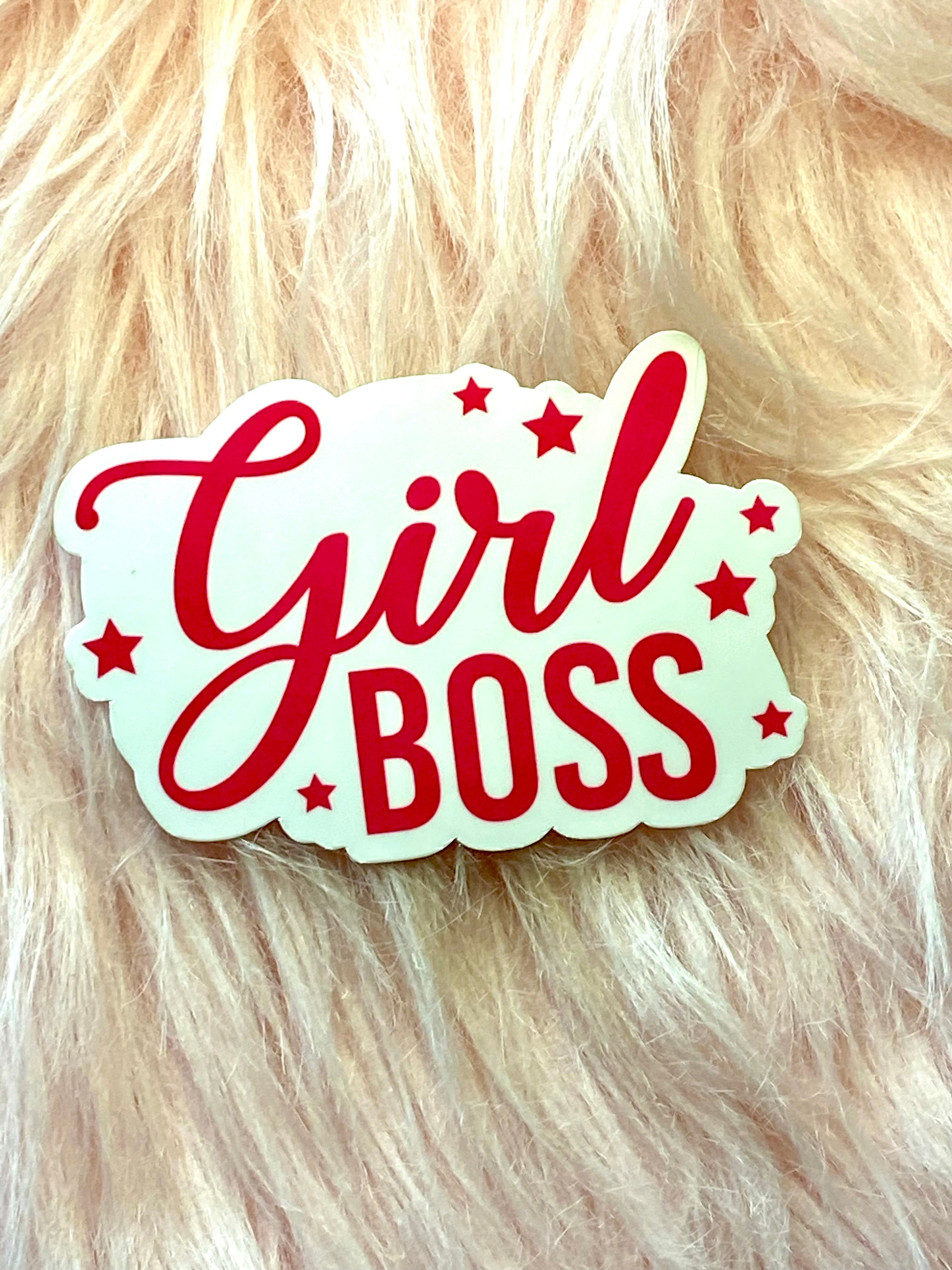 Girl Boss Sticker, Kindle Sticker, Water Bottle Sticker
