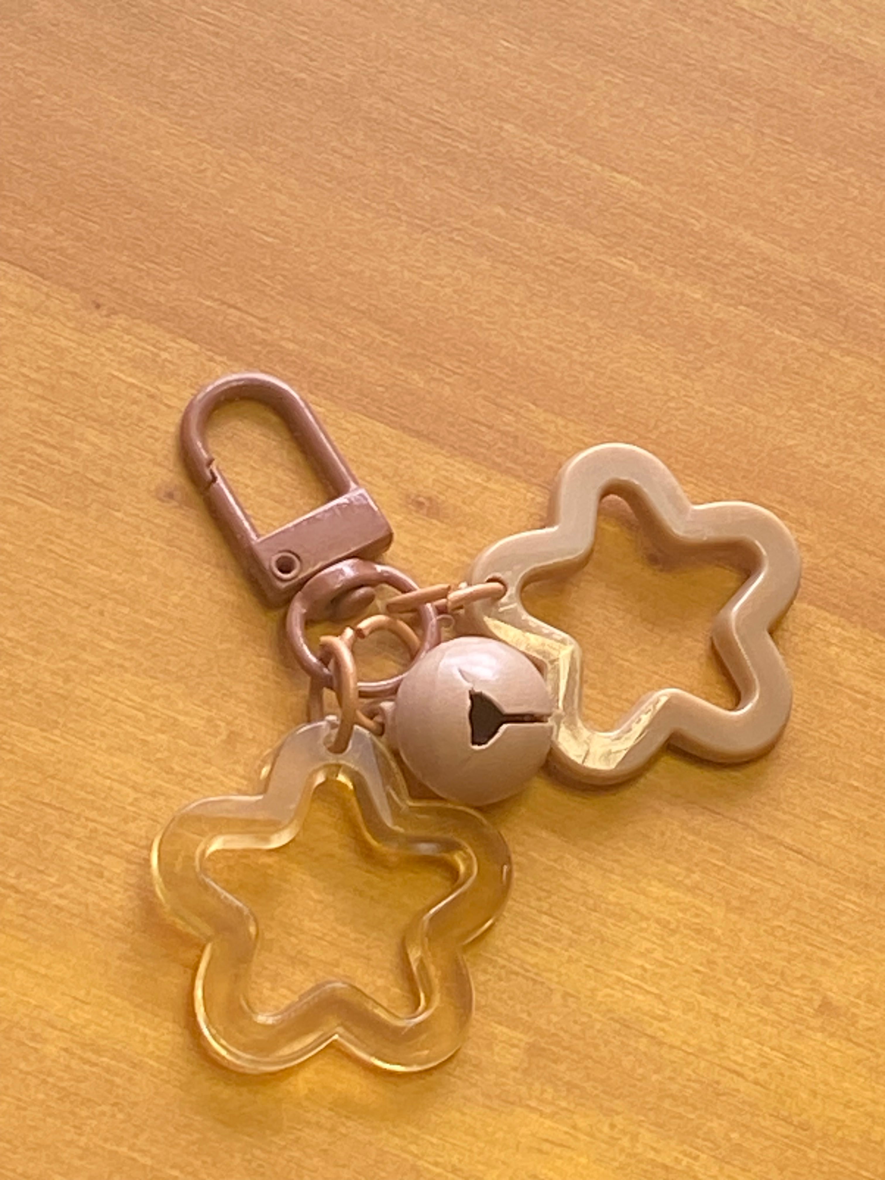 Star Keychain with Bell, Phone Charm, Stanley Cup Charm