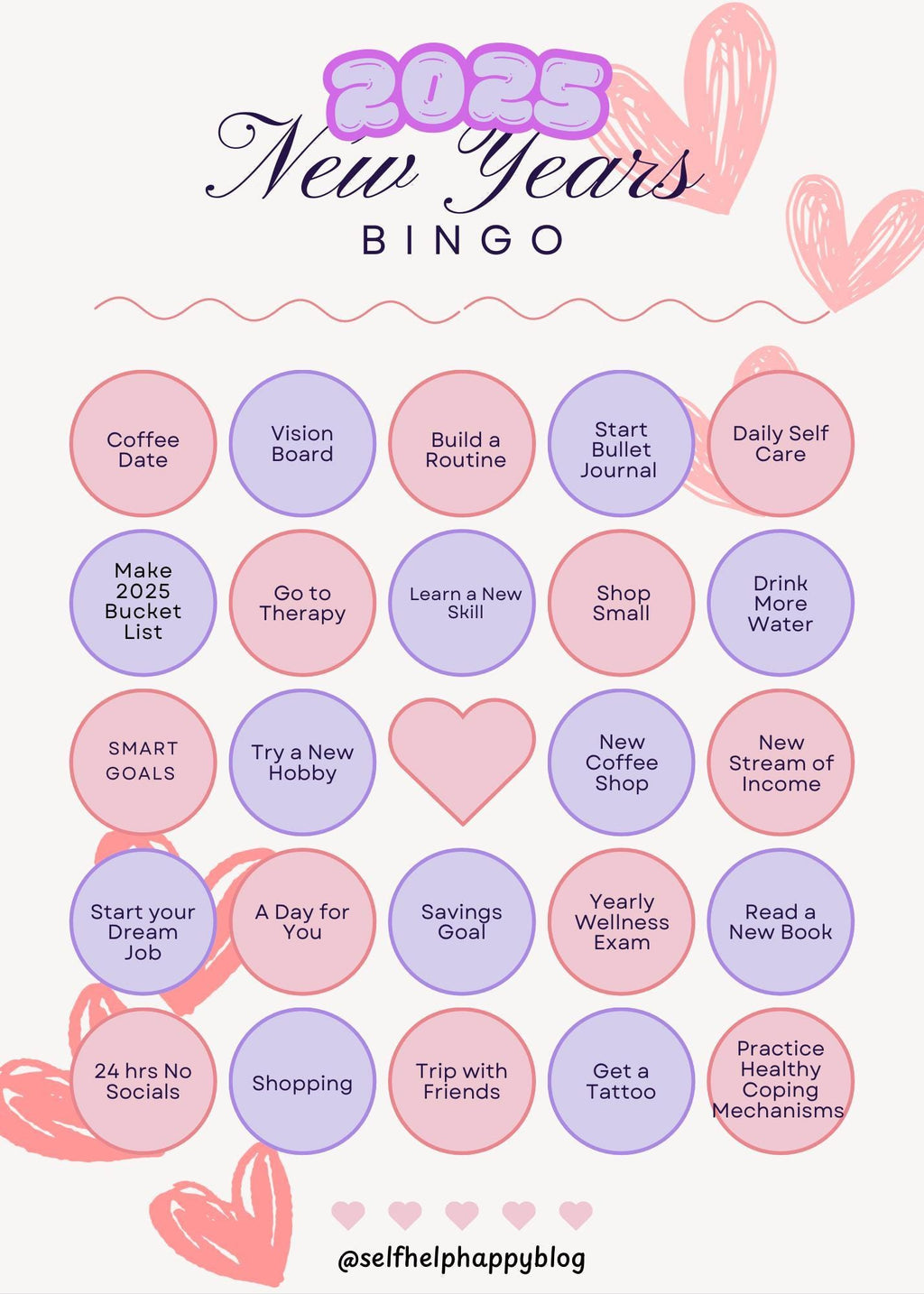 2025 New Years Bingo