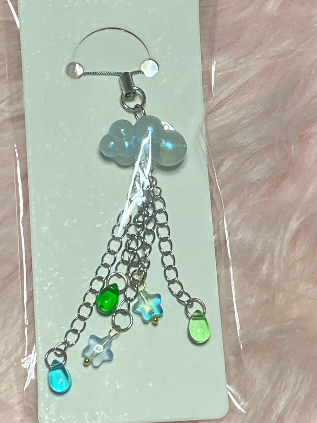 Rain Cloud Phone Charm