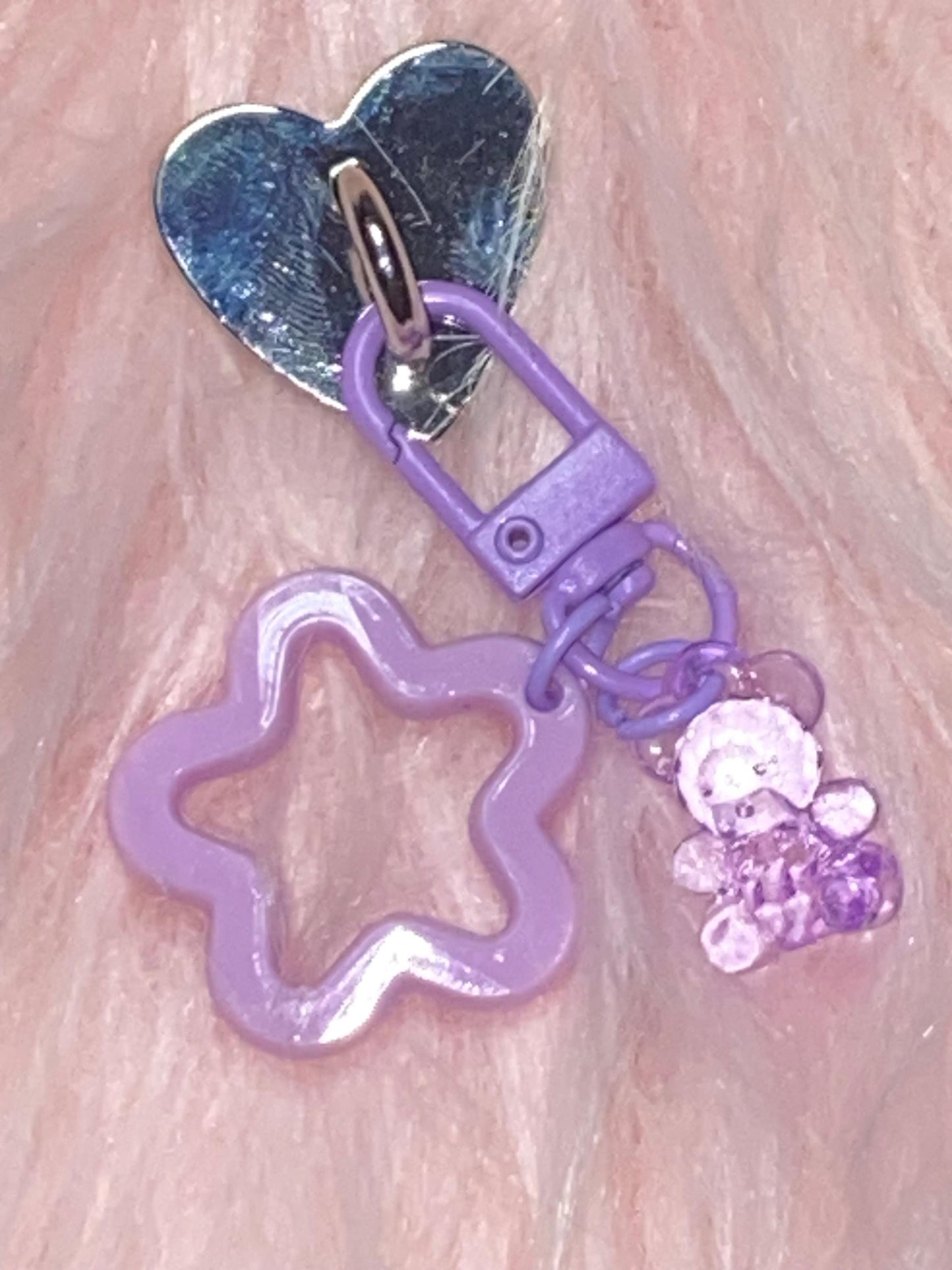 Stary Bear Charm Keychain