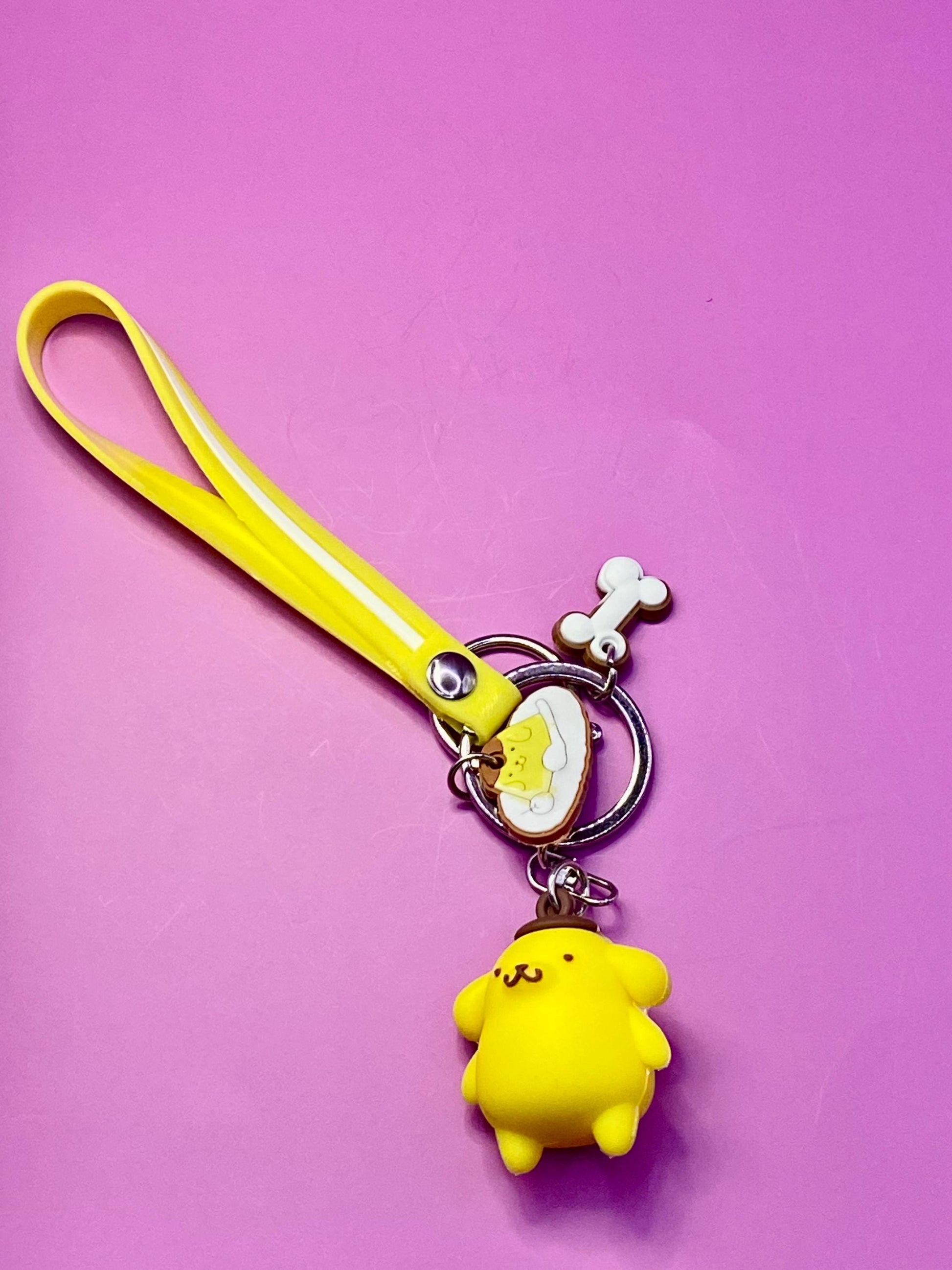 Sanrio Keychain with Phone Strap, Kawaii Keychains, Hello Kitty, Keropi, Cinnamorrol