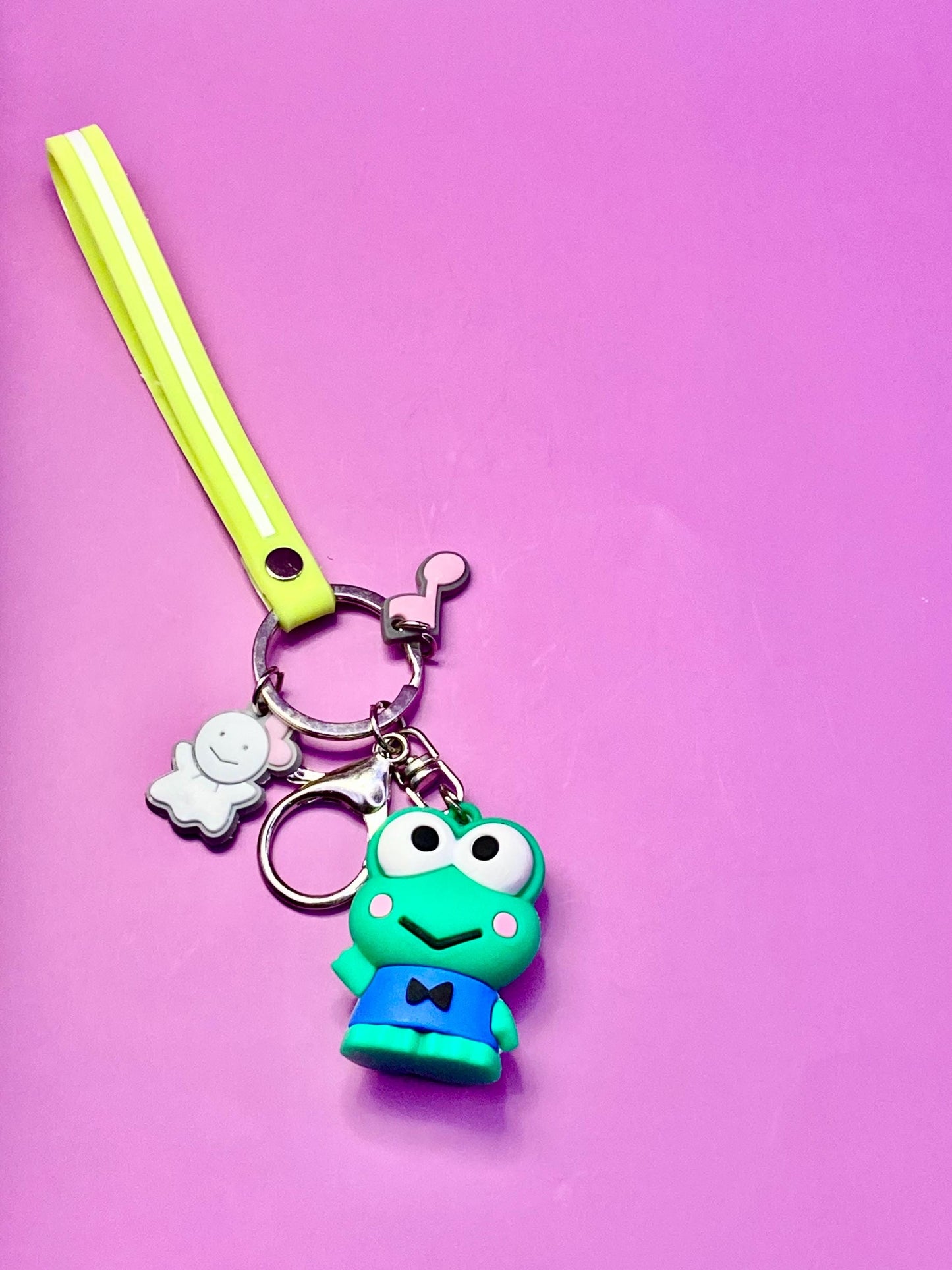 Sanrio Keychain with Phone Strap, Kawaii Keychains, Hello Kitty, Keropi, Cinnamorrol