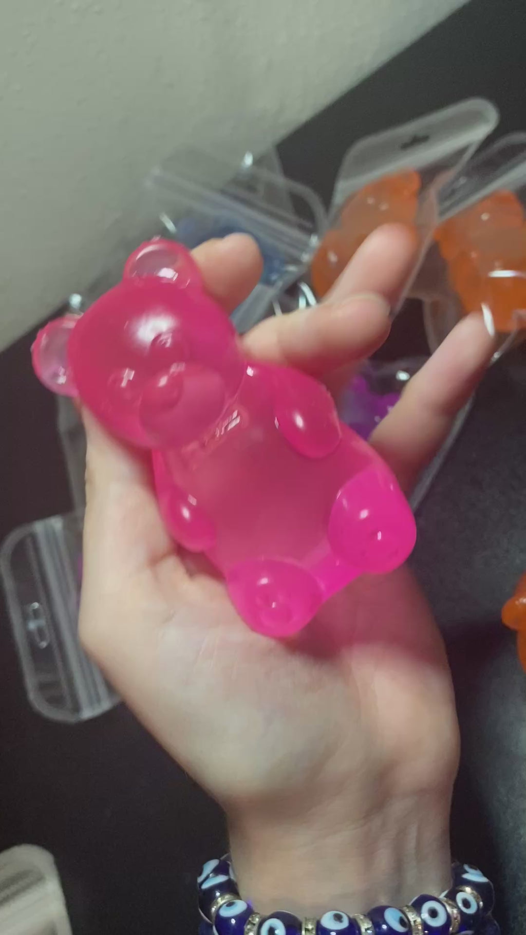 Stress Gummy Bear Squish Toys, Sensory Toy, Slow Squeeze Toy, Stress Relief