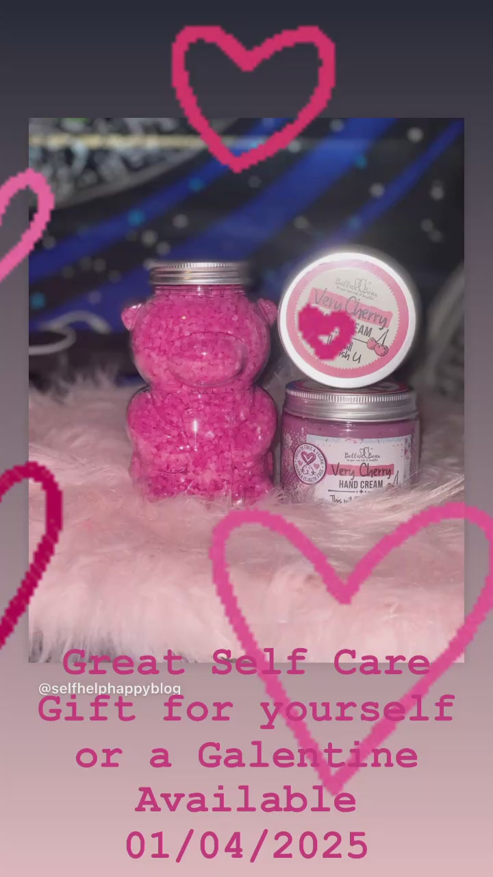 Sweet Hearts Self Care Kit, Spa Gift Set, Bath Gift Set, Birthday, Mental Health Gift, Hygee Gift Set, Care Package
